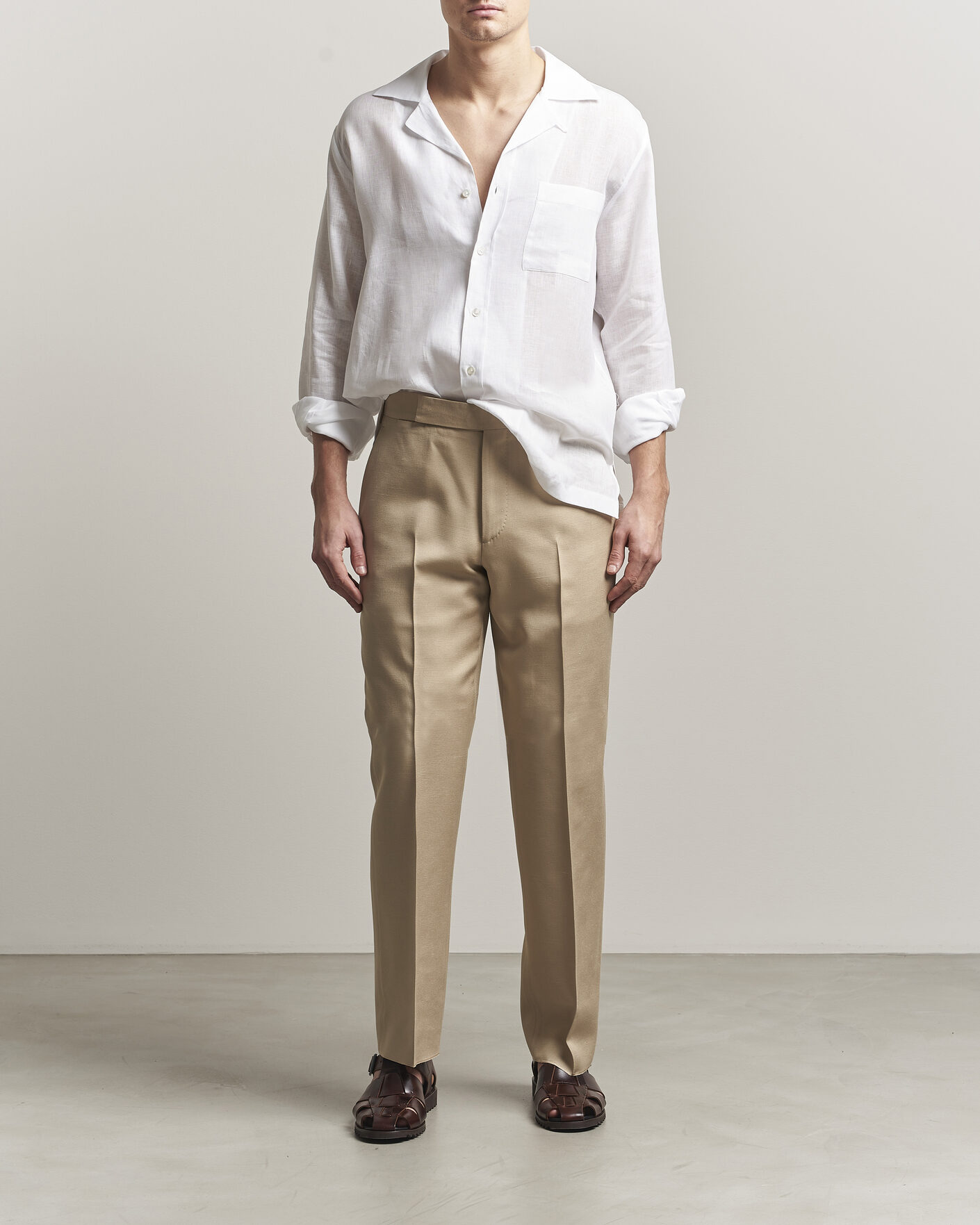 Herren | Hemden | Lardini | Paul Linen Resort Shirt White