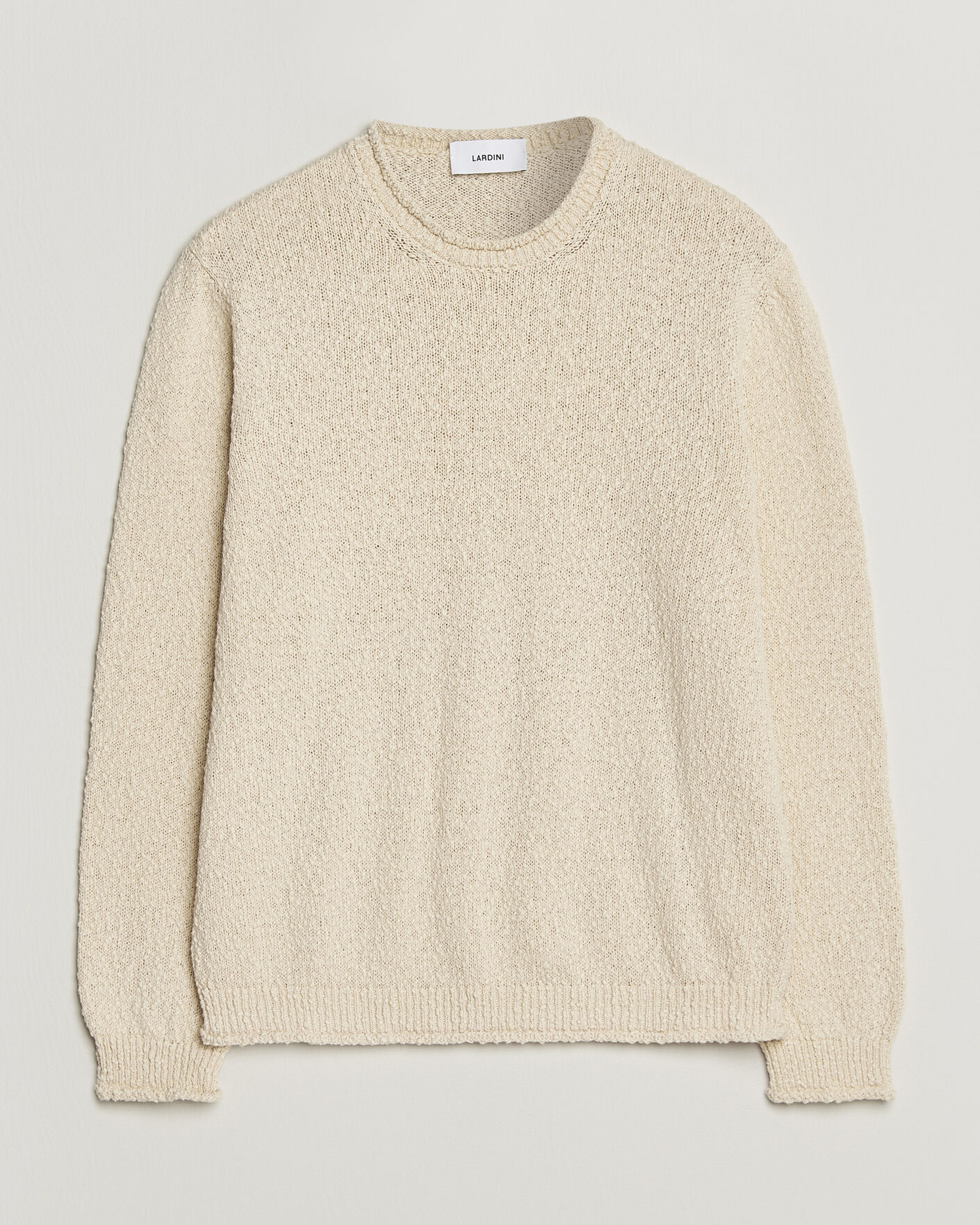 Herren | Pullover | Lardini | Organic Cotton Crew Neck Natural