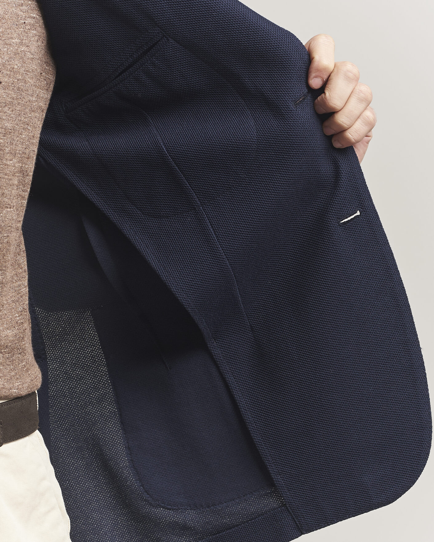 Herren | Sakkos | Lardini | Loro Piana Jersey Piquet Cotton Blazer Navy