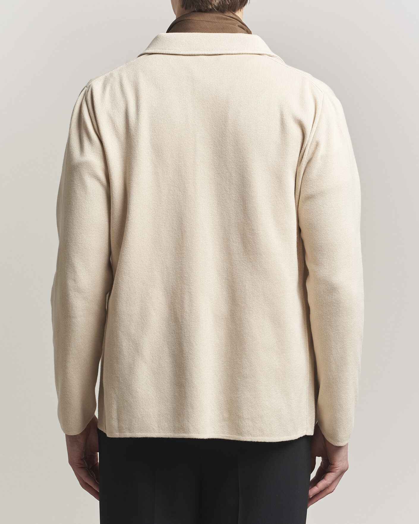 Herren | Jacken | Lardini | Knitted Cotton Pocket Shirt Jacket Beige