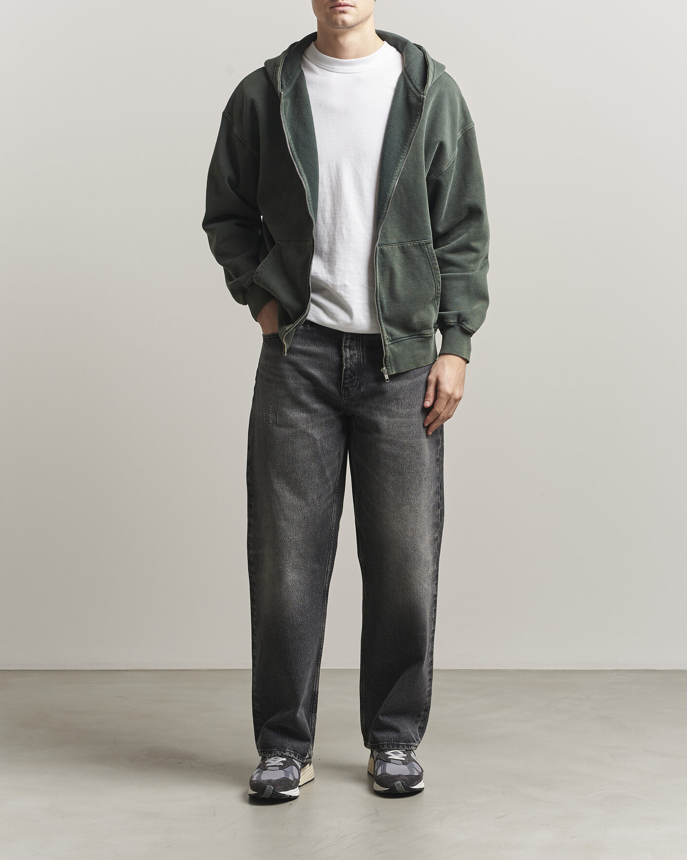 Herren | Pullover | Colorful Standard | Classic Organic Full Zip Hoodie Midnight Forest