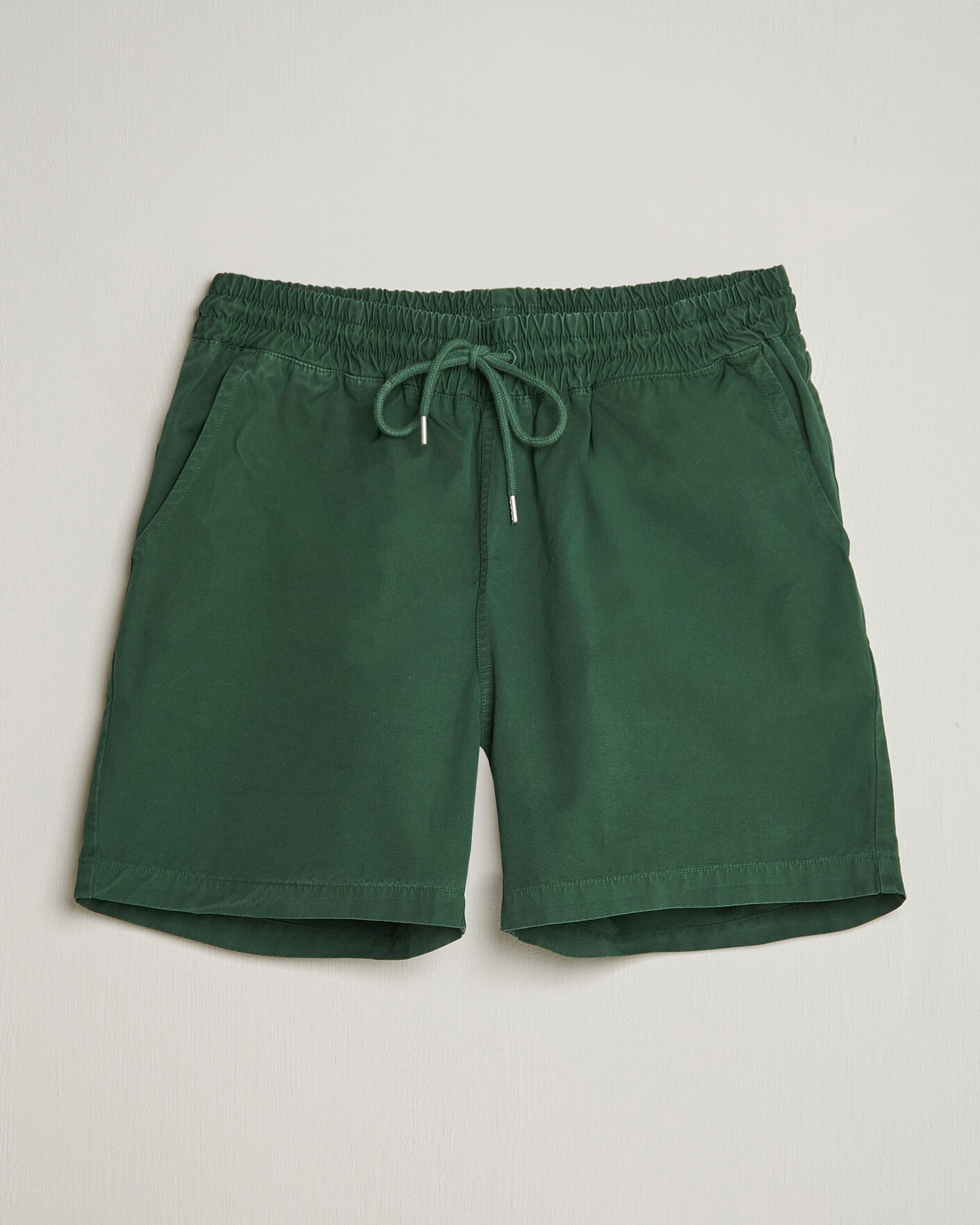 Herren | Shorts | Colorful Standard | Classic Organic Twill Drawstring Shorts Emerald Green