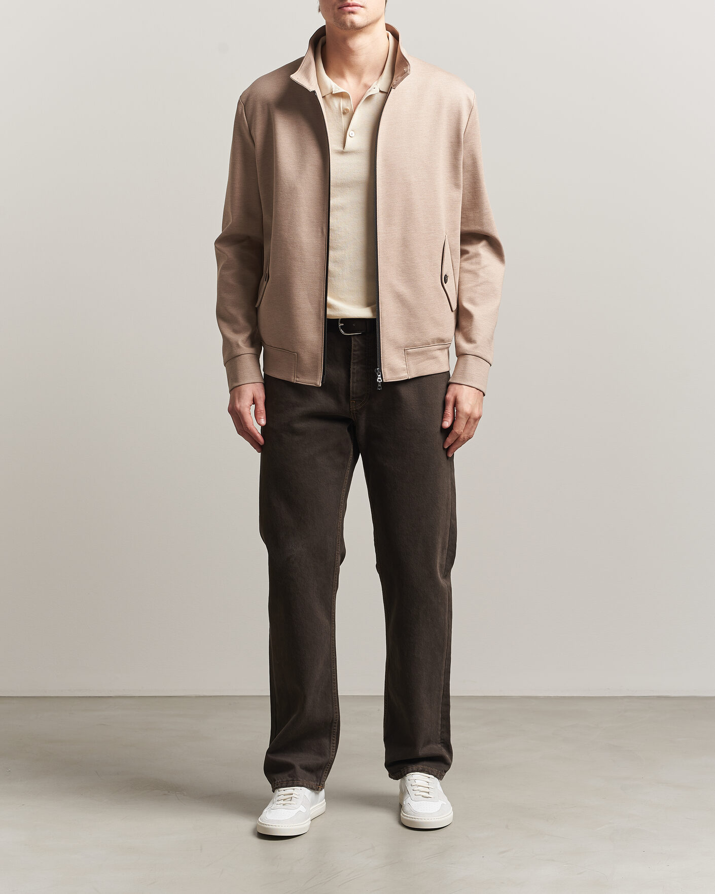 Herren | Jacken | Harris Wharf London | Loro Piana Cavalry Twill Harrington Jacket Oat