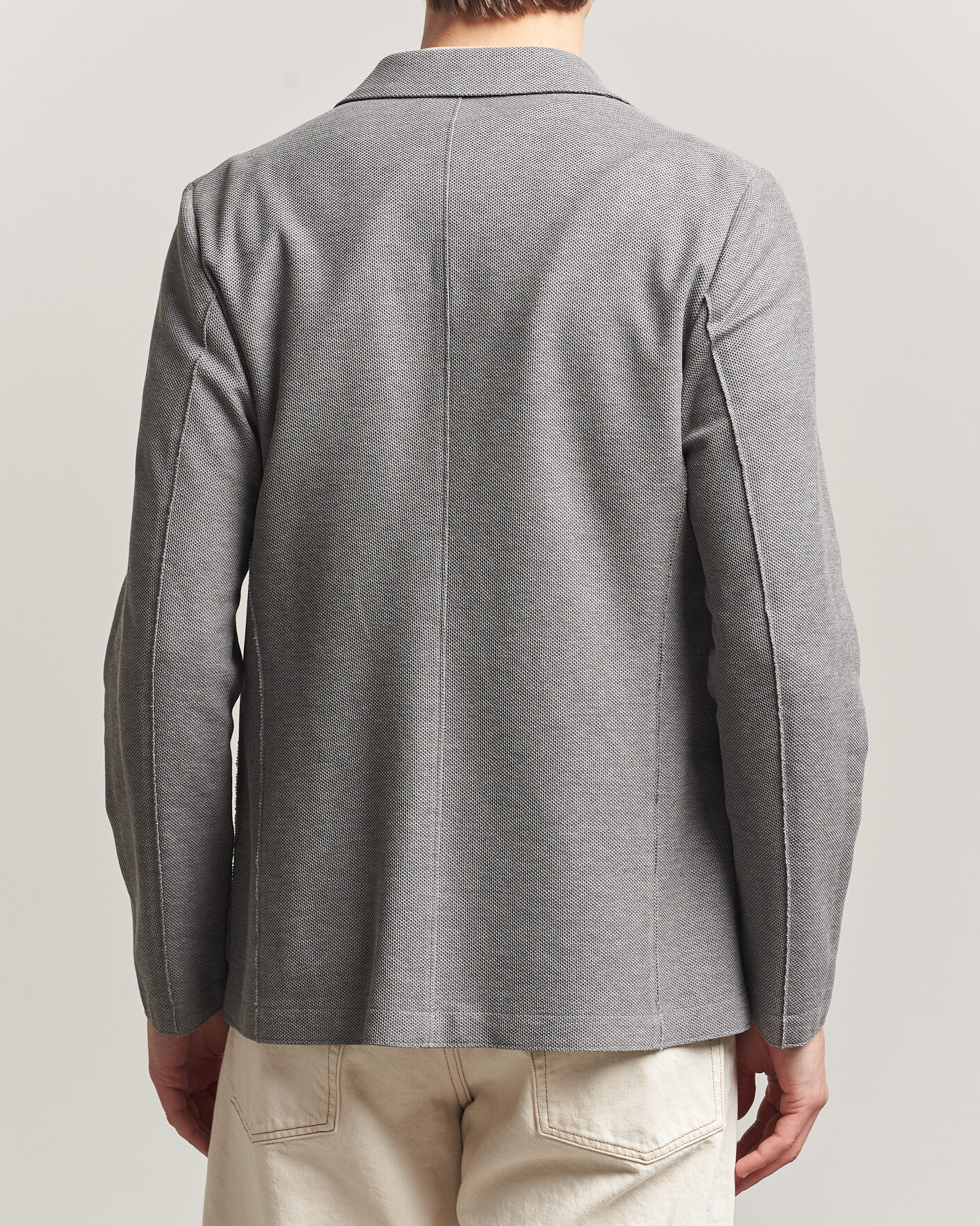 Herren | Sakkos | Harris Wharf London | Loro Piana Honey Comb Blazer Light Grey