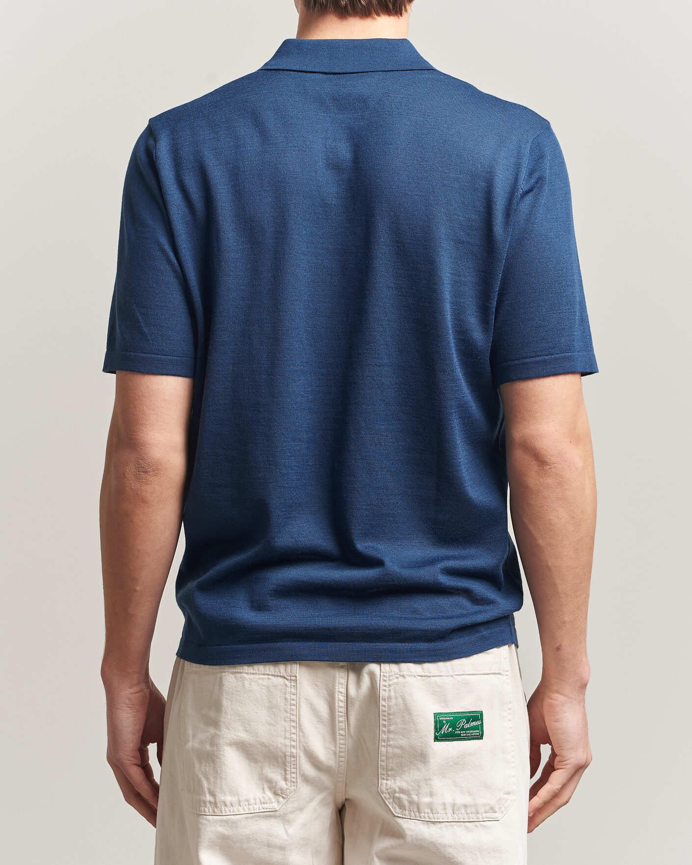 Herren | Poloshirts | Samsøe Samsøe | Rowan Knitted Polo Insignia Blue
