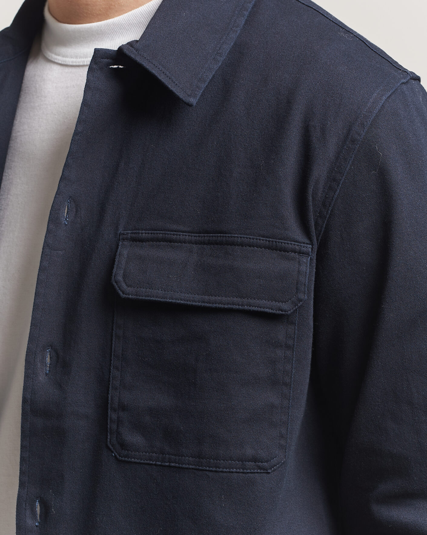 Herren | Hemden | Samsøe Samsøe | Taka Cotton Overshirt Salute Navy