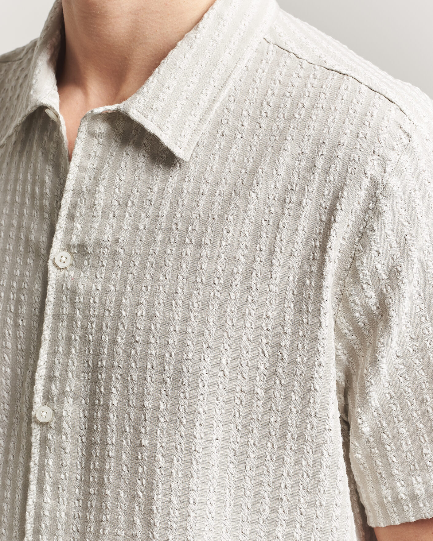 Herren | Hemden | Samsøe Samsøe | Avan Structured Short Sleeve Shirt Moonstruck
