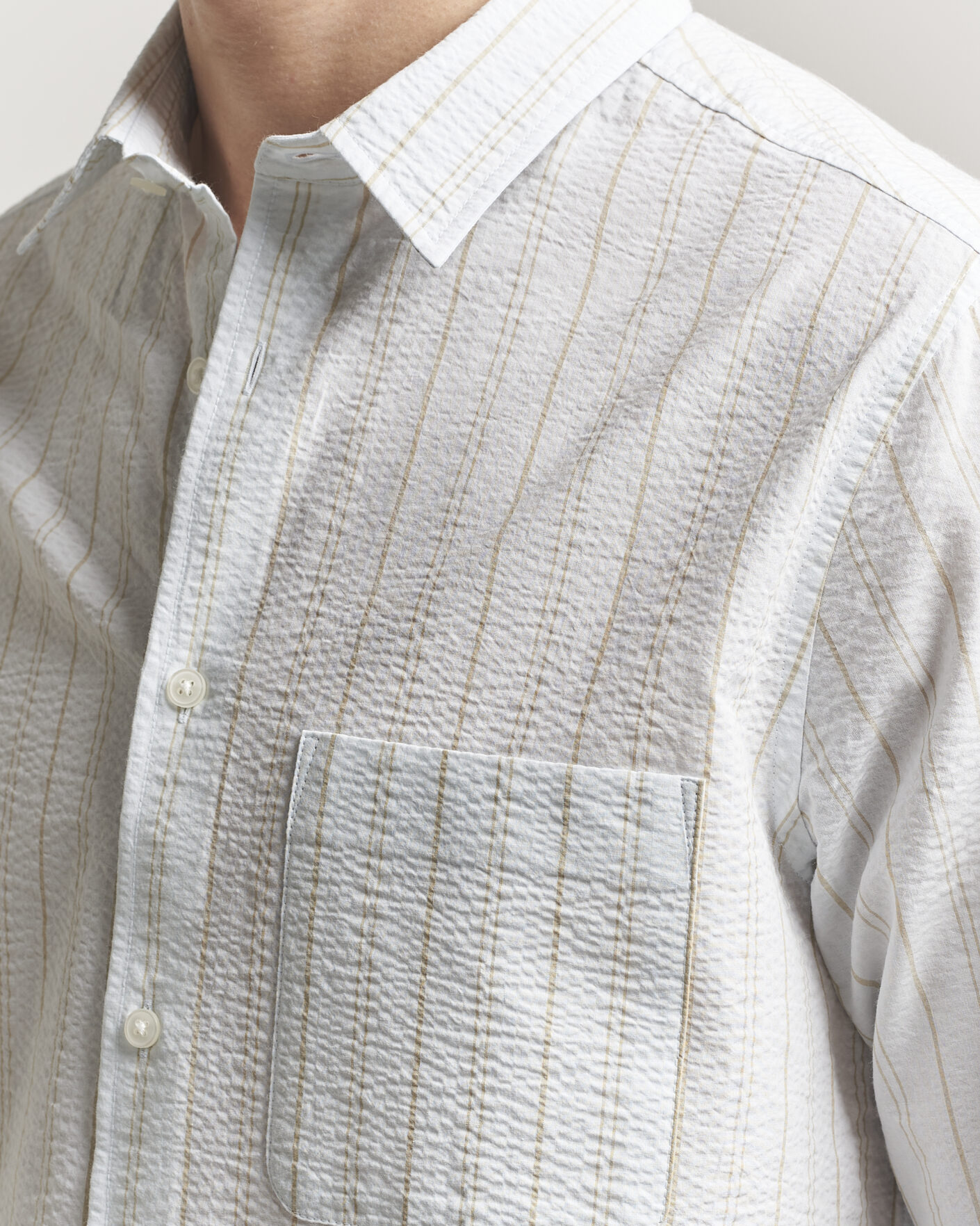 Herren | Hemden | Samsøe Samsøe | Ryan Cotton Striped Shirt Skywriting