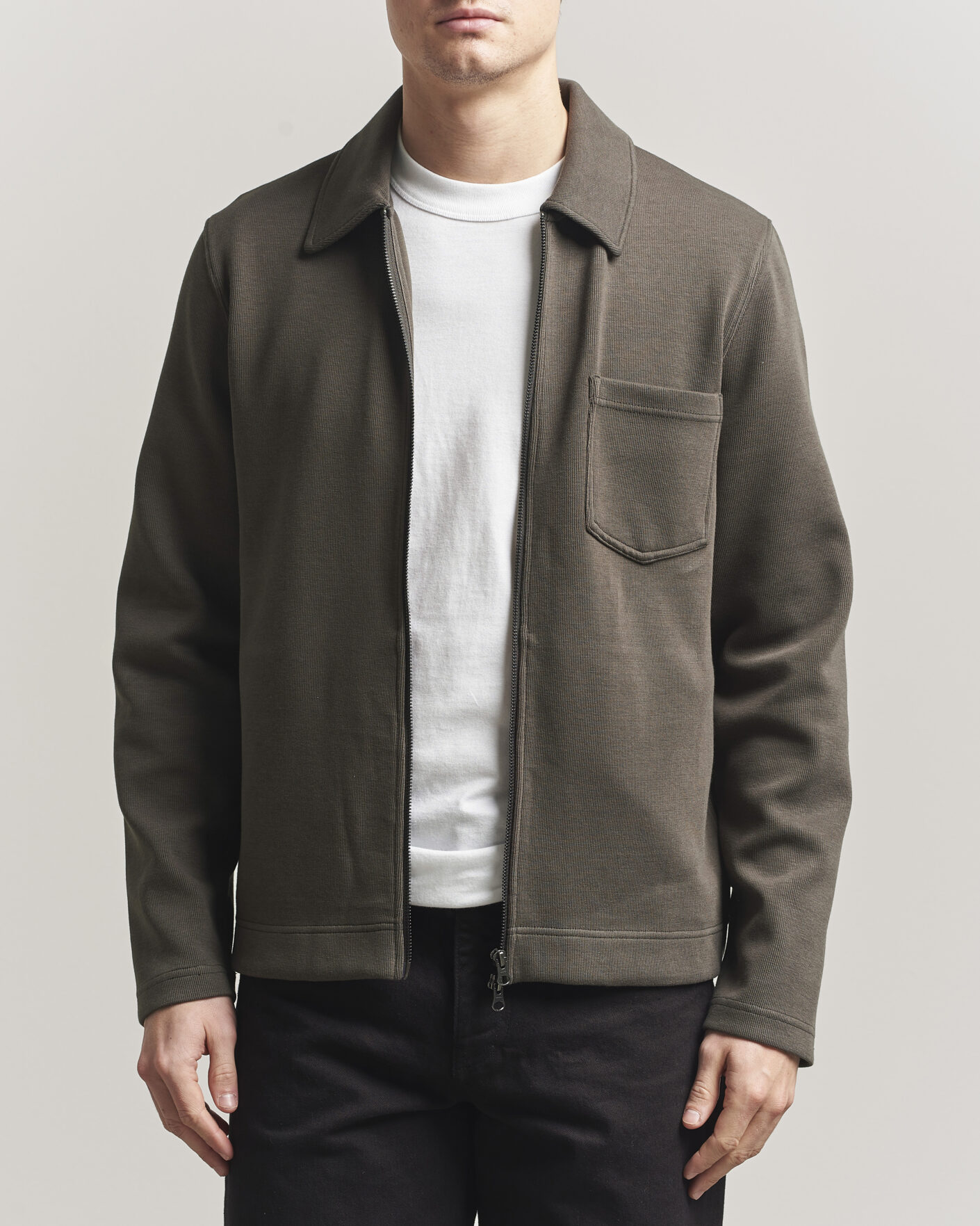 Herren | Pullover | Samsøe Samsøe | Hannes Full Zip Black Olive