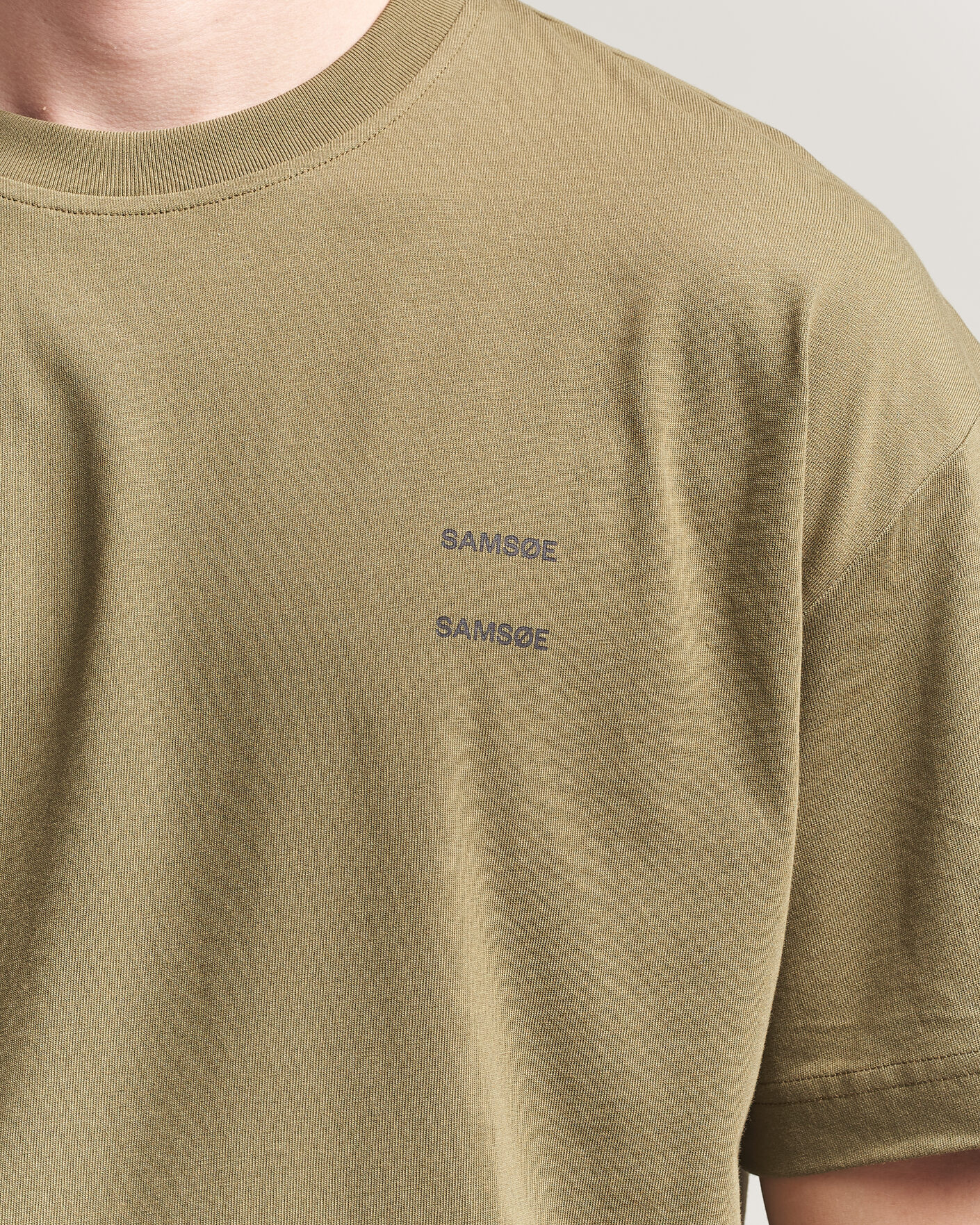 Herren | T-Shirts | Samsøe Samsøe | Joel Organic Cotton T-Shirt Burnt Olive
