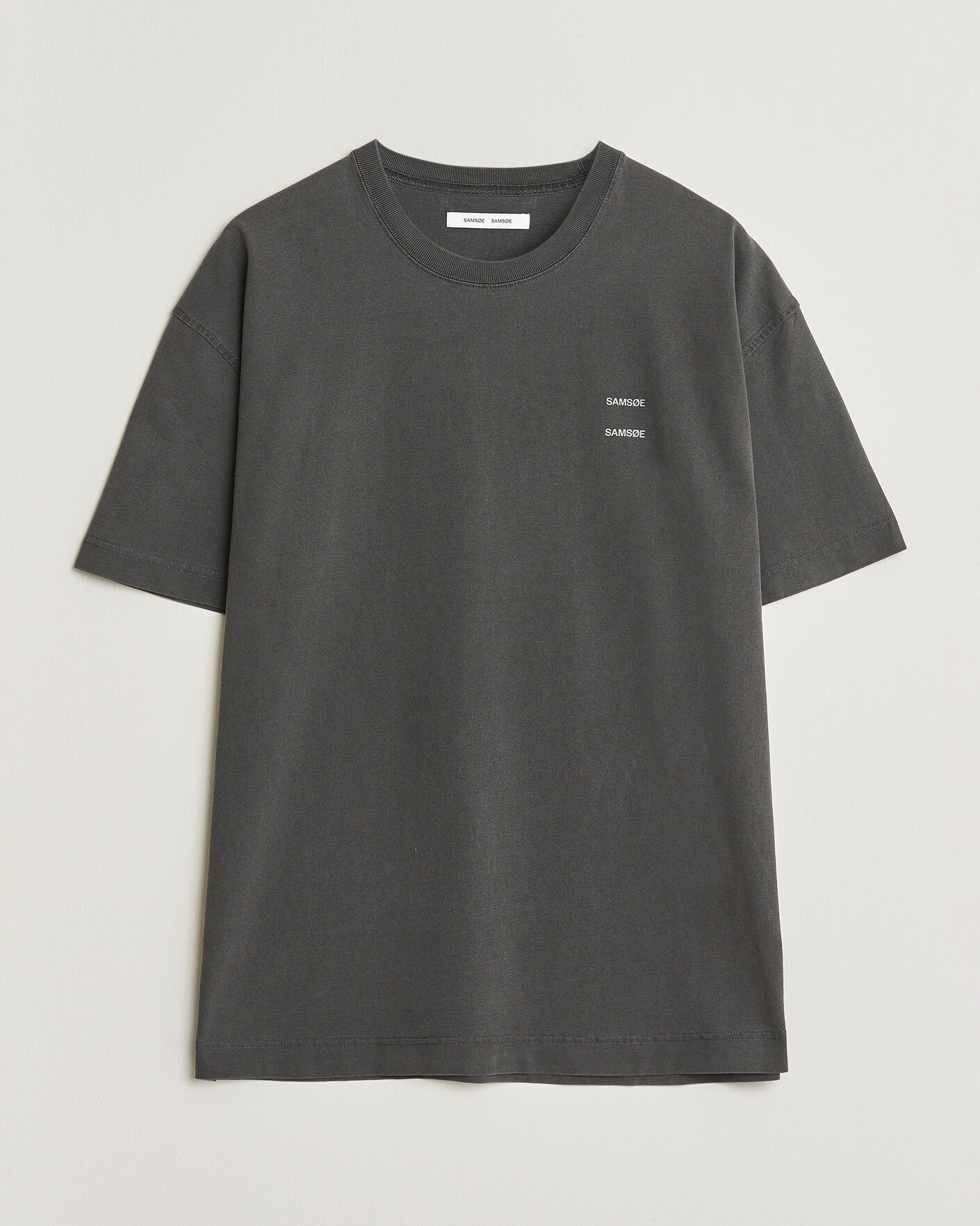 Herren | T-Shirts | Samsøe Samsøe | Joel Washed Organic Cotton T-Shirt Black