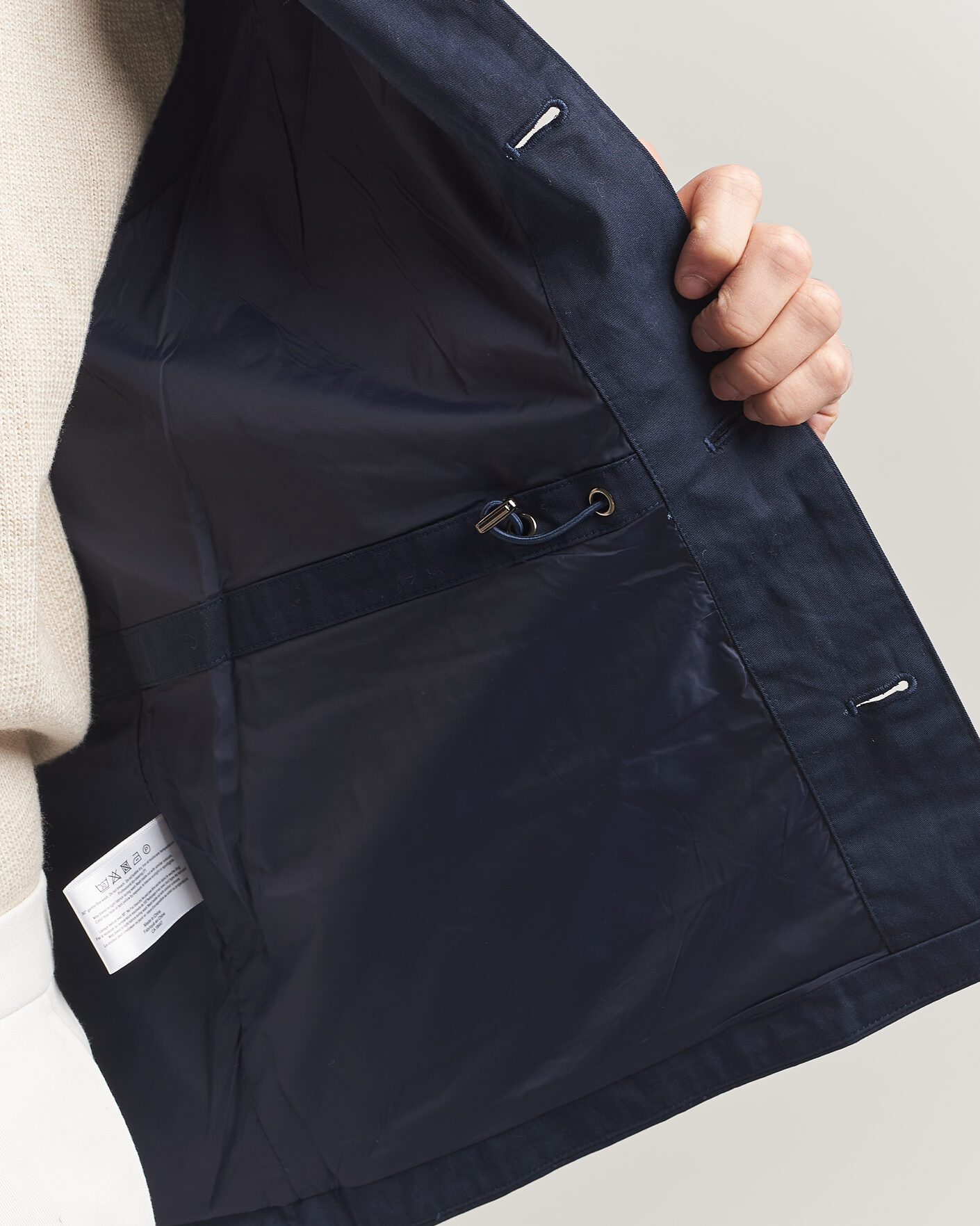 Herren | Westen | Stenströms | Cotton Twill Vest Navy