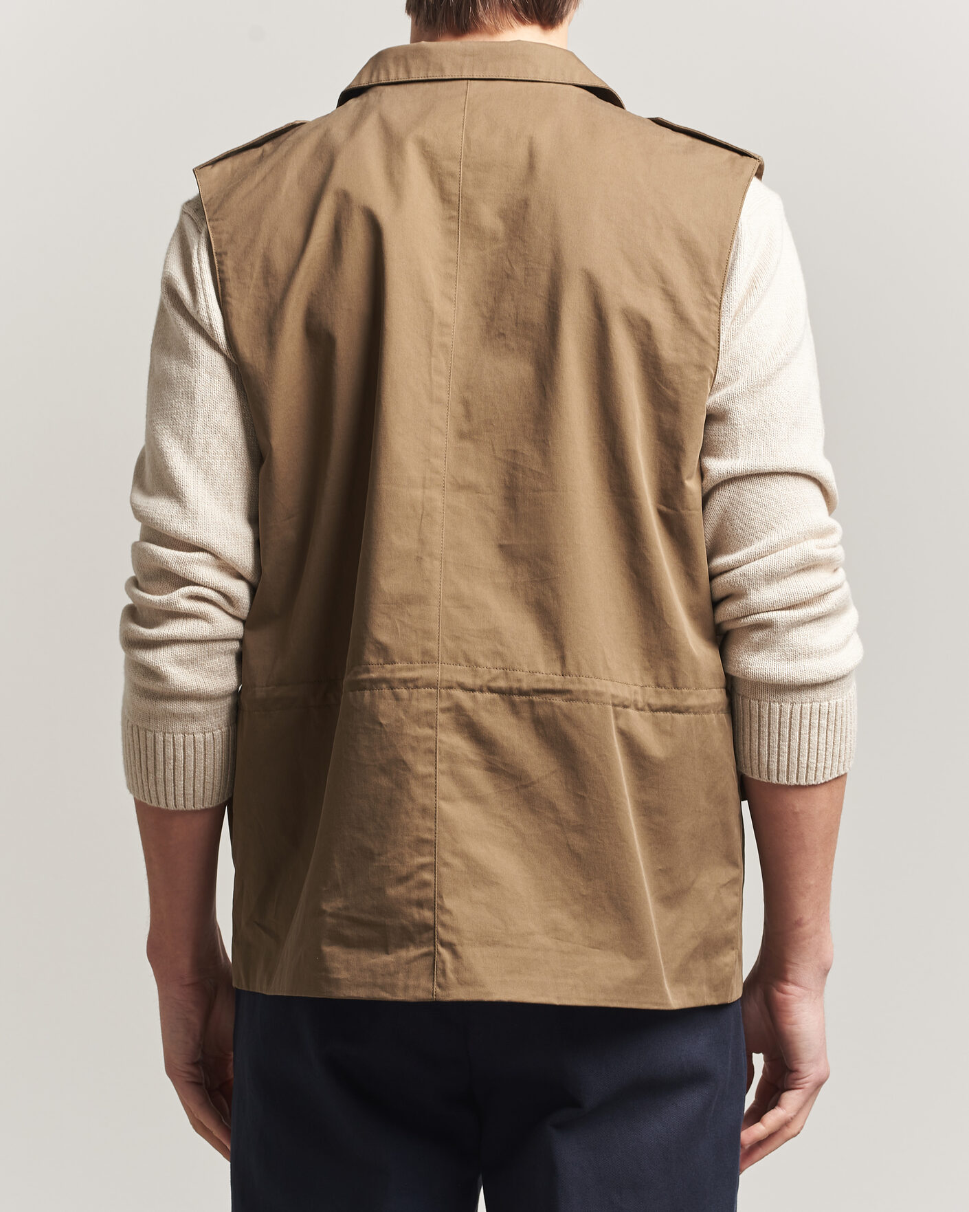 Herren | Westen | Stenströms | Cotton Twill Vest Olive