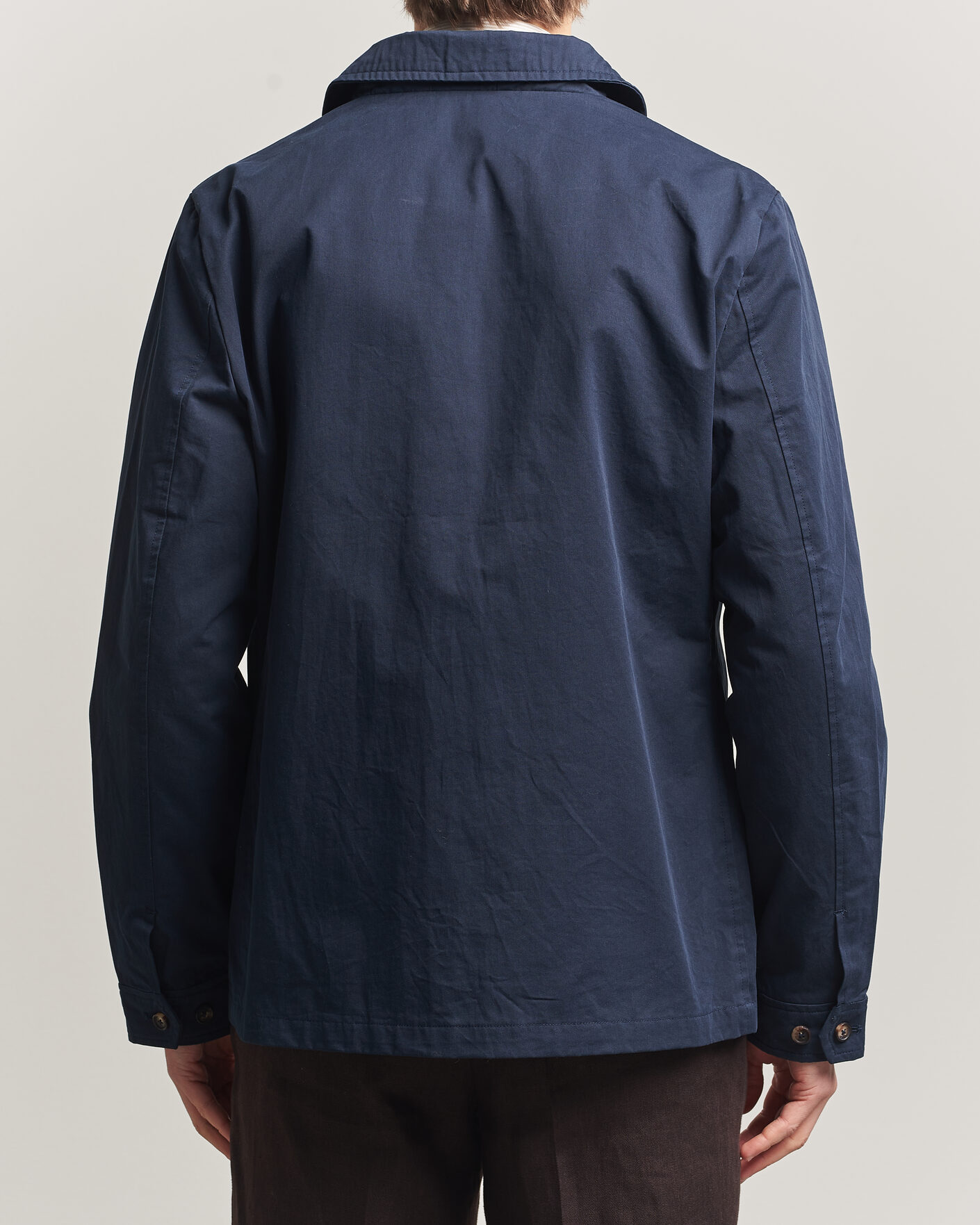 Herren | Jacken | Stenströms | Cotton Twill Overshirt Navy