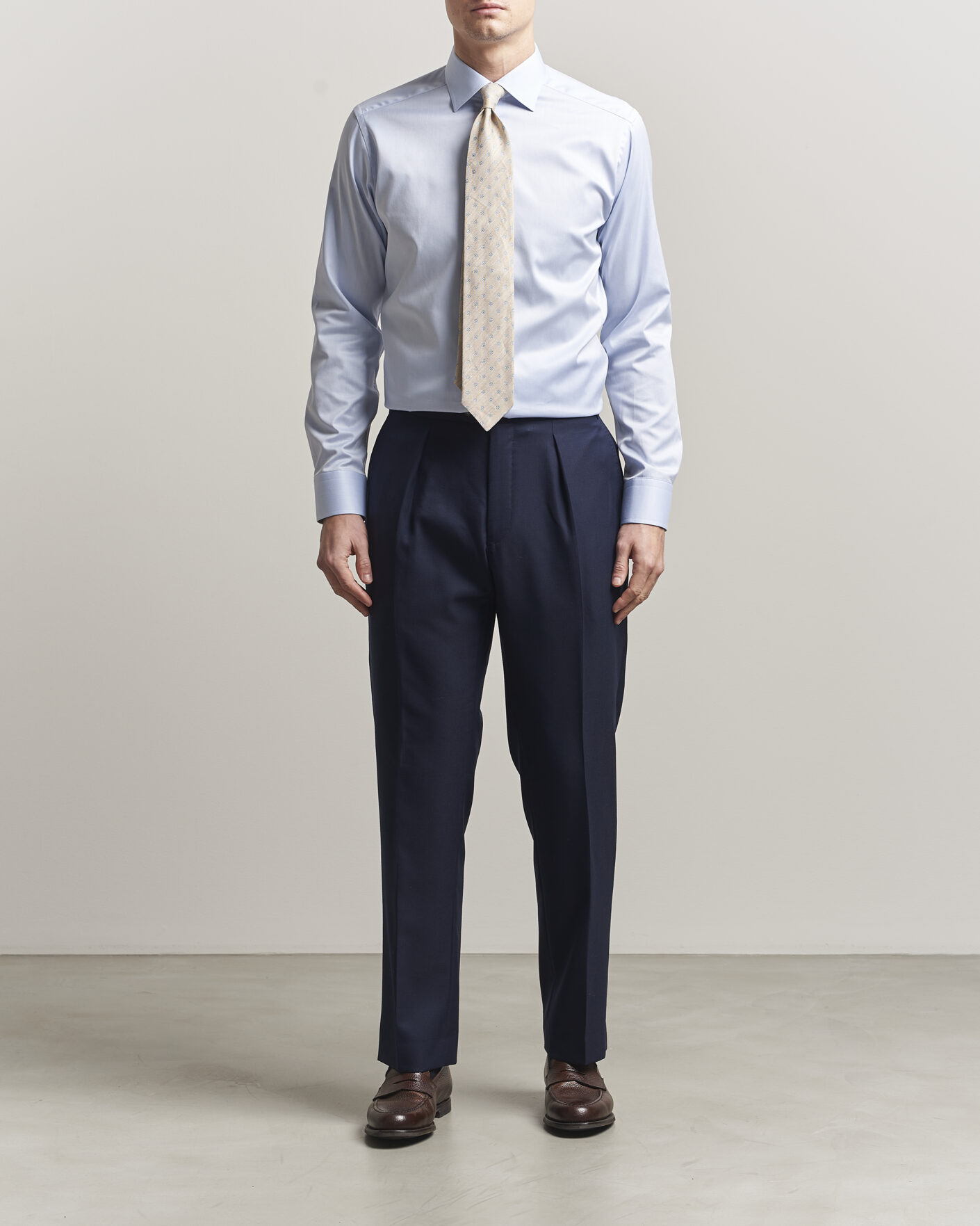 Herren | Hemden | Eton | Slim Fit Signature Twill Contrast Shirt Light Blue