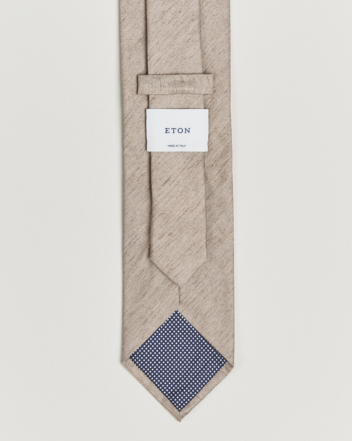 Herren | Krawatten | Eton | Linen Silk Tie Beige