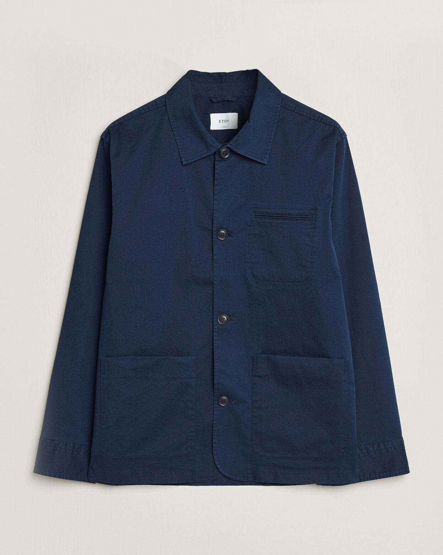 Herren | Jacken | Eton | Cotton Chore Jacket Navy Blue