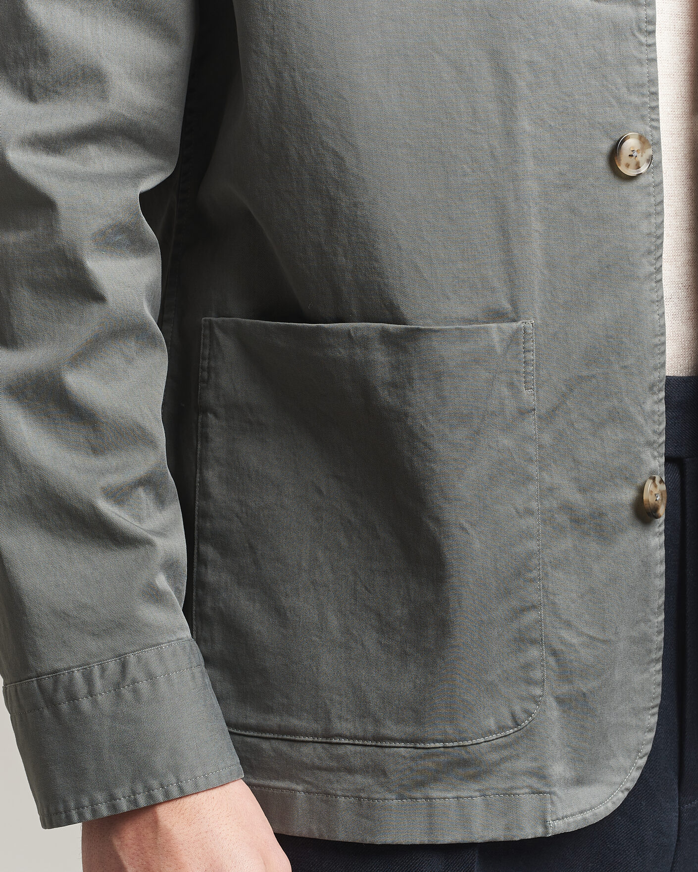 Herren | Jacken | Eton | Cotton Chore Jacket Mid Green