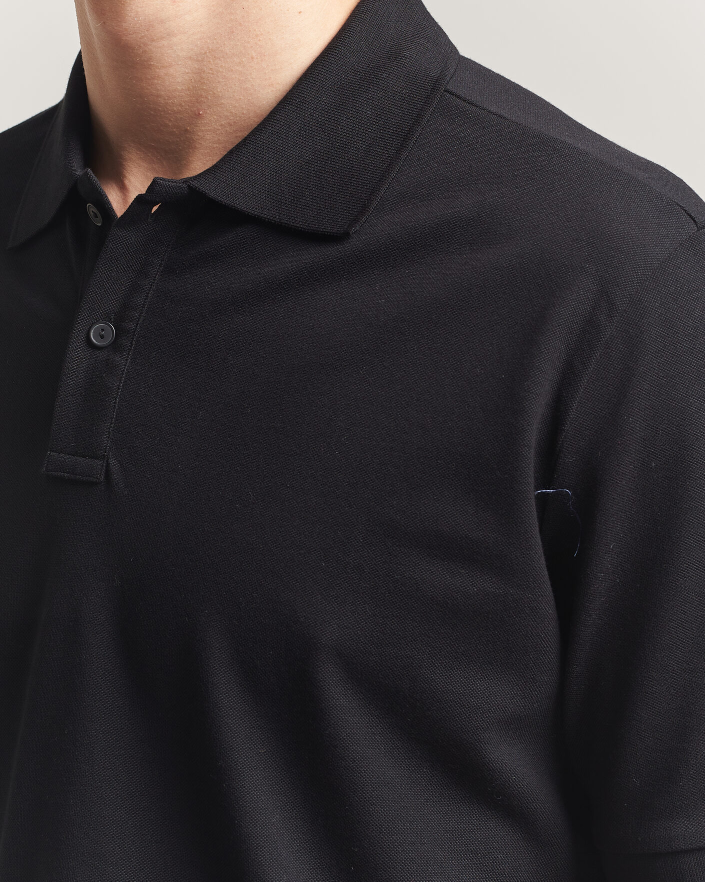 Herren | Poloshirts | Eton | Pima Pique Polo Black