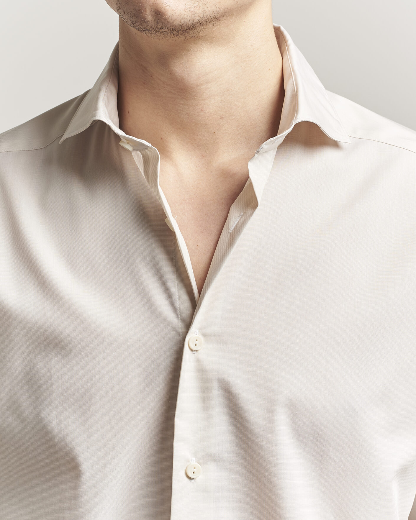 Herren | Hemden | Eton | Casual Fit Breeze Poplin Shirt Beige