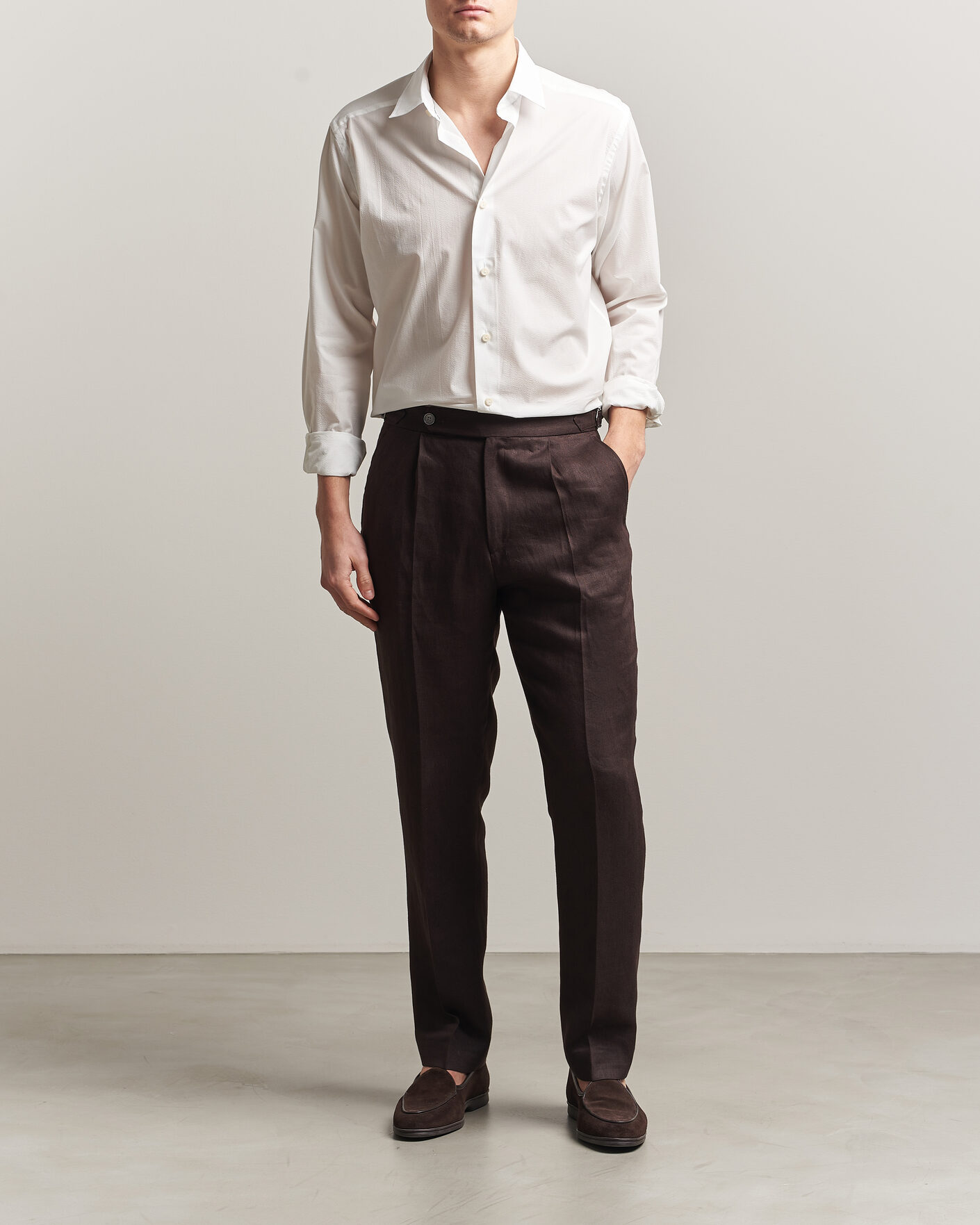 Herren | Hemden | Eton | Casual Fit Seersucker Resort Shirt White