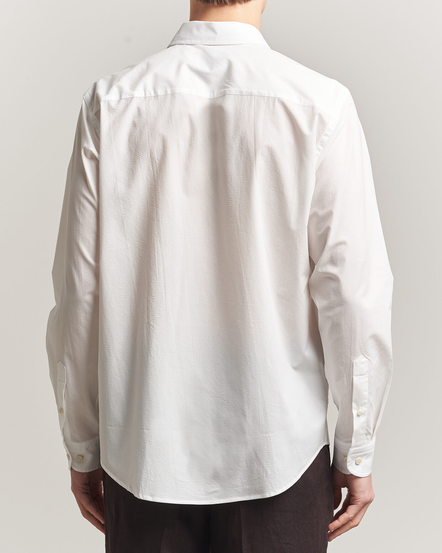 Herren | Hemden | Eton | Casual Fit Seersucker Resort Shirt White