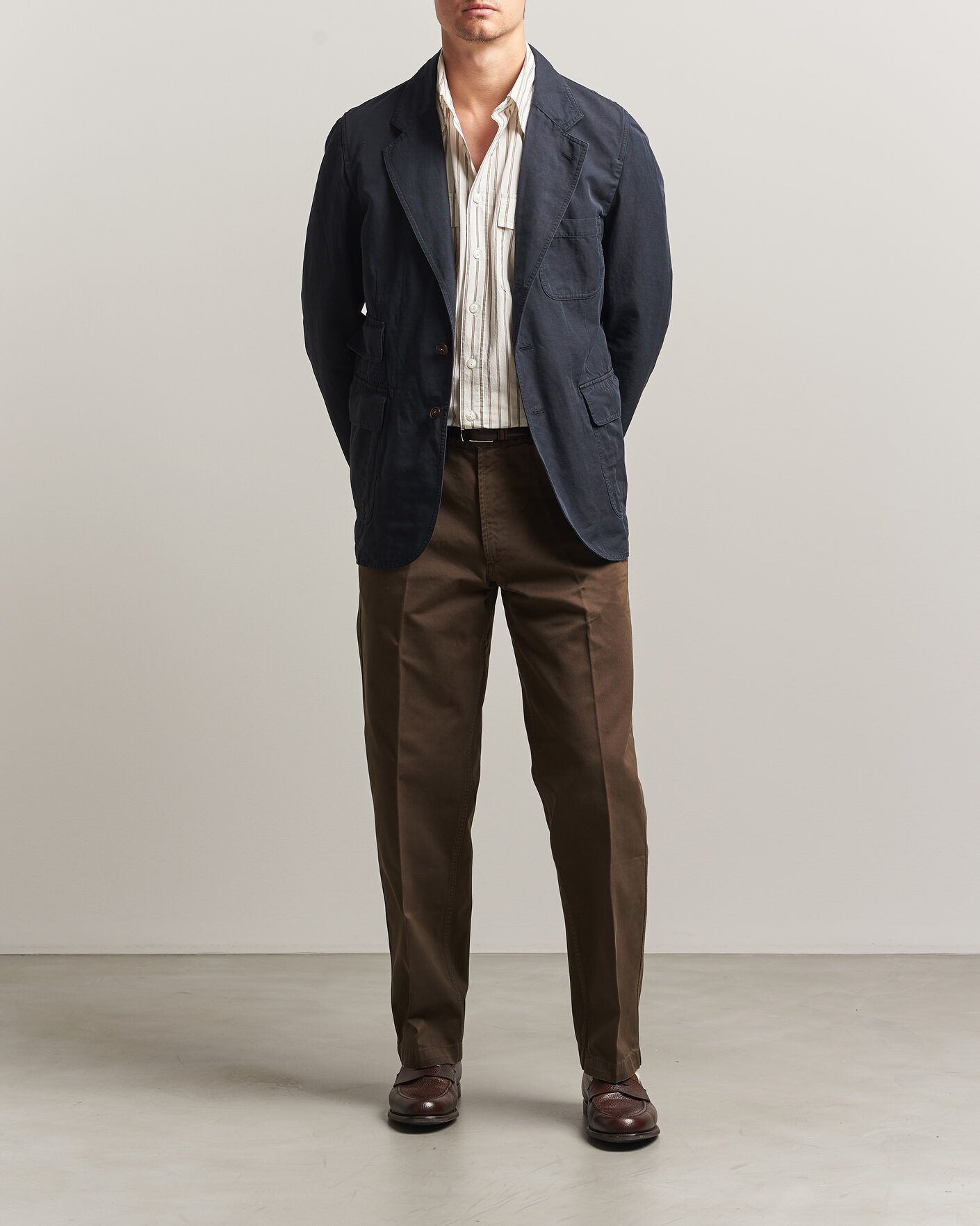 Herren | Sakkos | Drake's | MKIV Clean Twill Games Blazer Navy