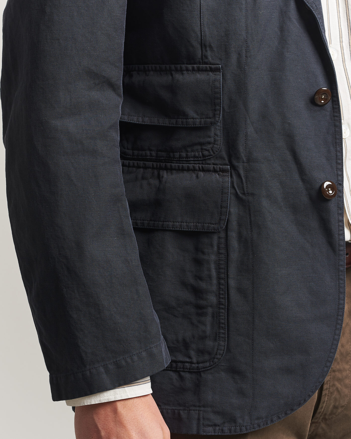 Herren | Sakkos | Drake's | MKIV Clean Twill Games Blazer Navy