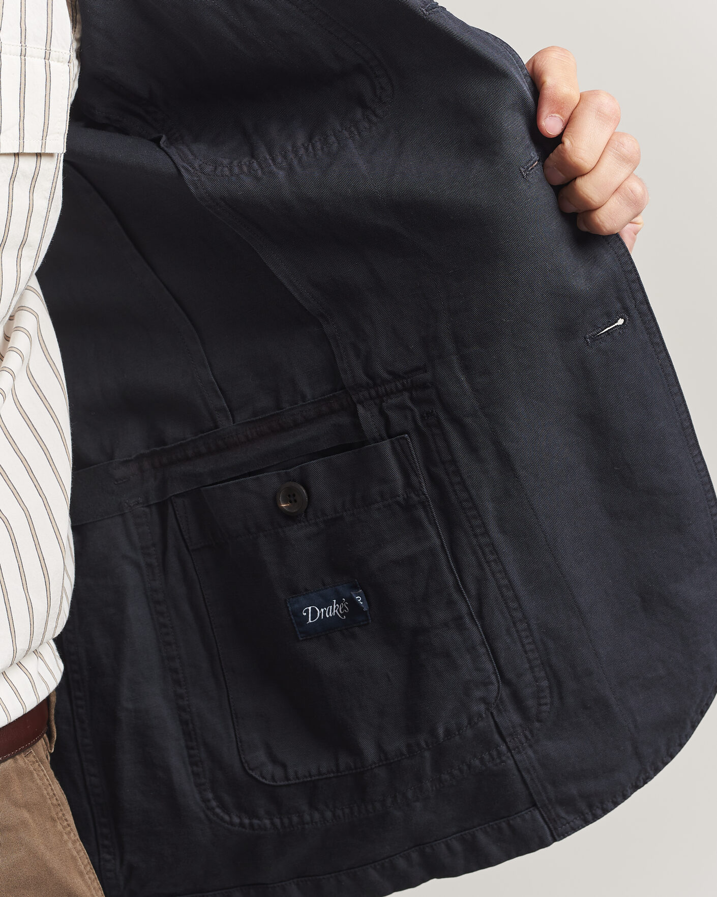 Herren | Sakkos | Drake's | MKIV Clean Twill Games Blazer Navy