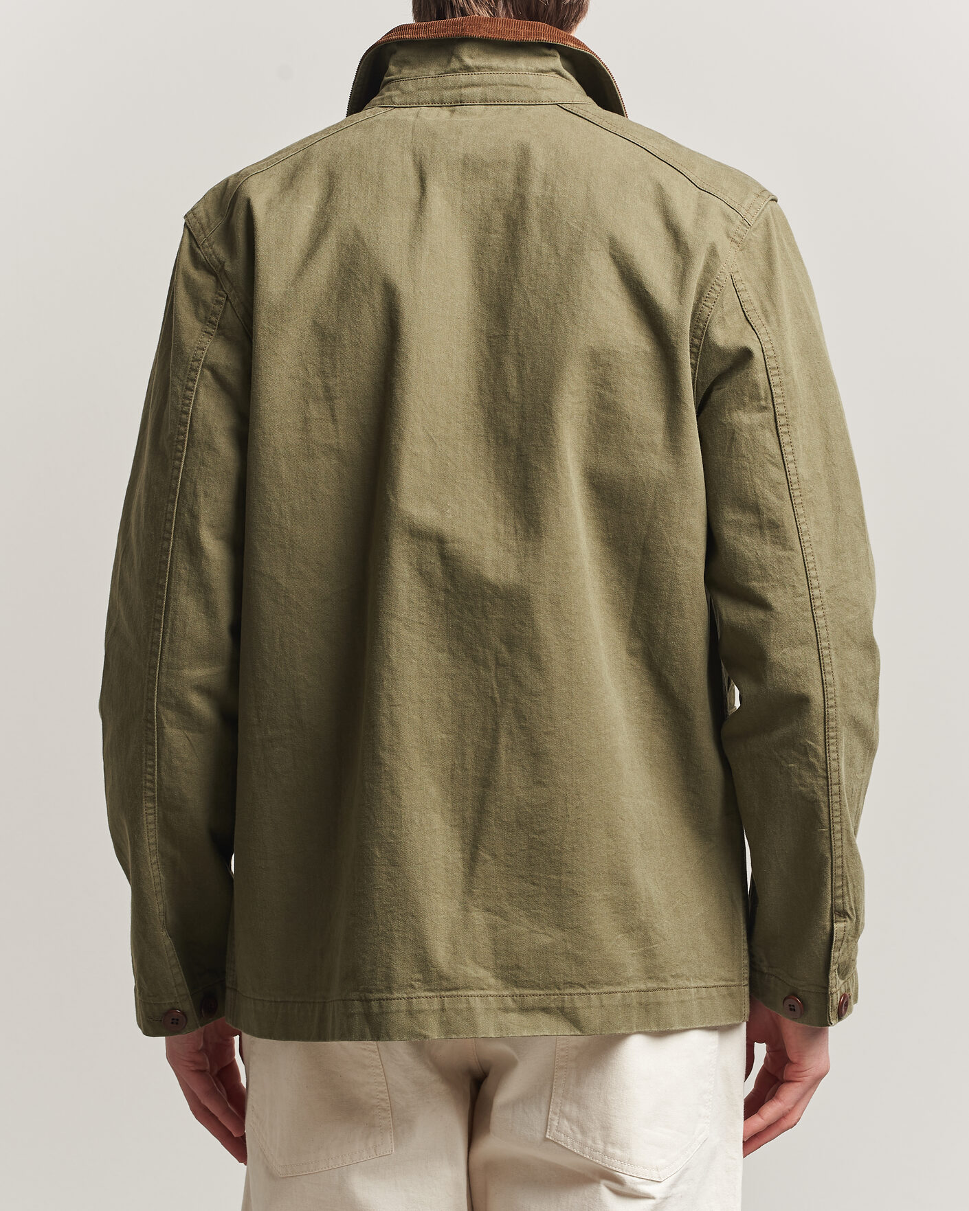 Herren | Jacken | Drake's | Twill Fatigue Jacket Khaki