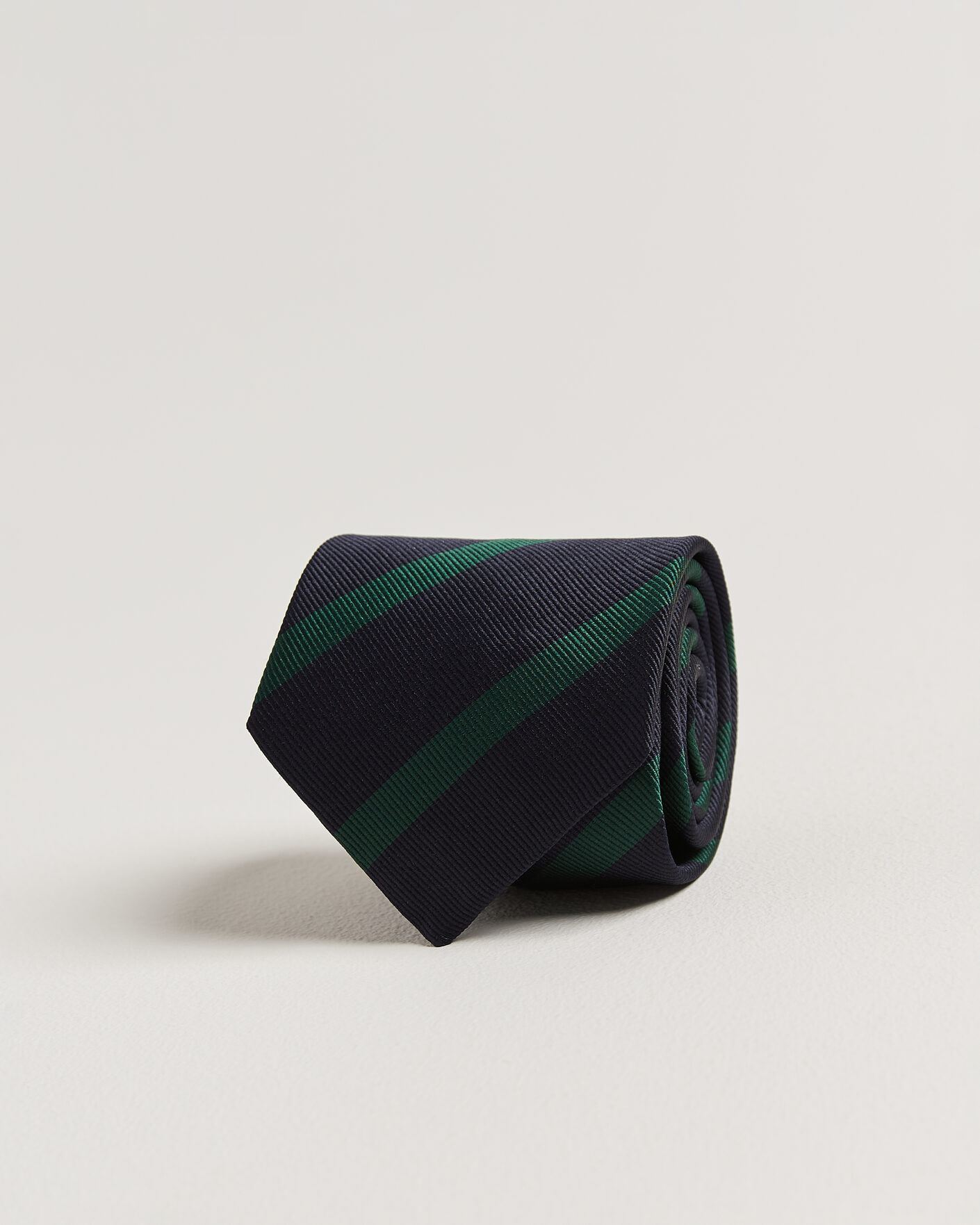 Herren | Krawatten | Drake's | Bar Stripe Reppe Silk Tie Navy/Green
