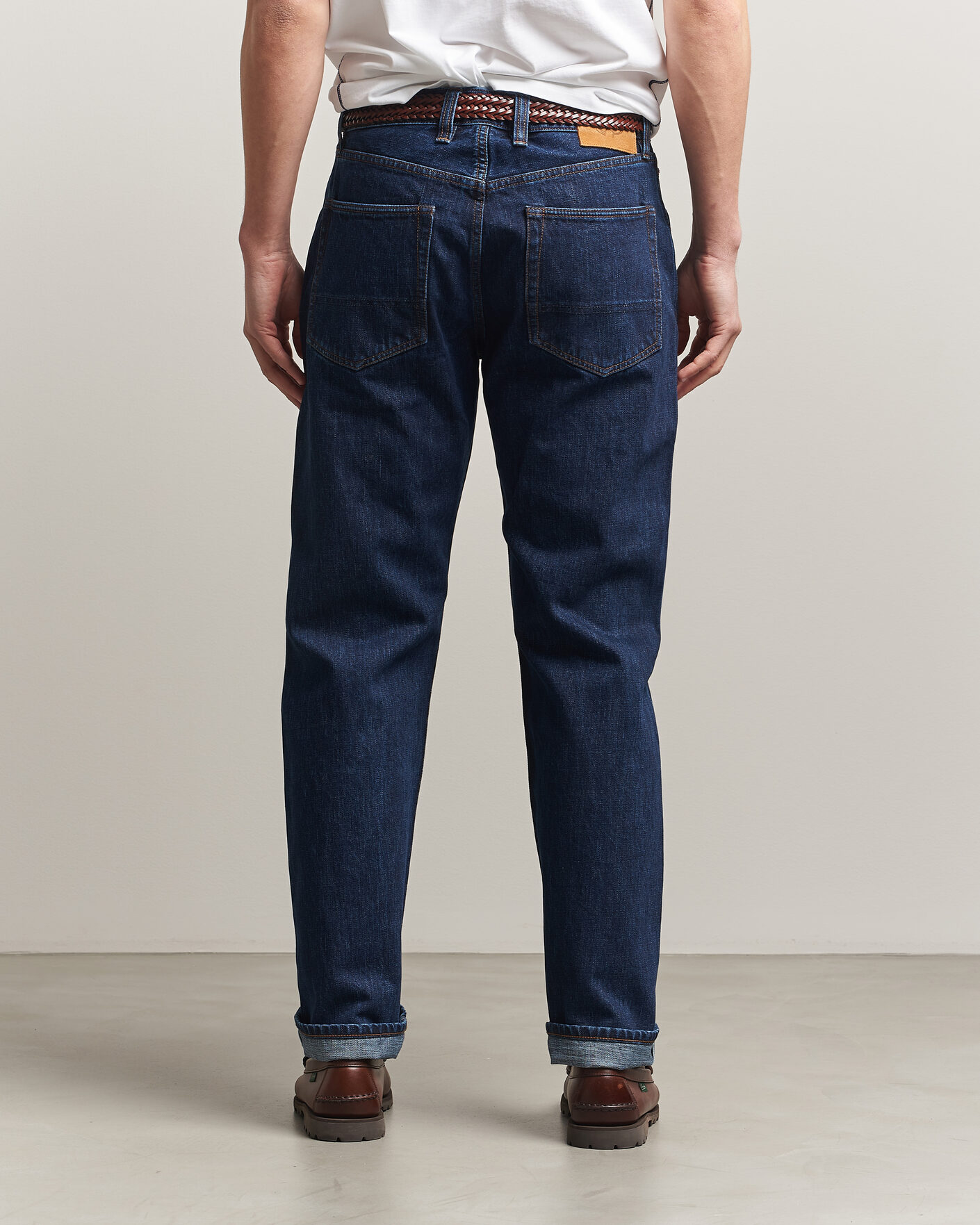 Herren | Jeans | Drake's | 5-Pocket Japanese Selvedge Denim Stone Wash
