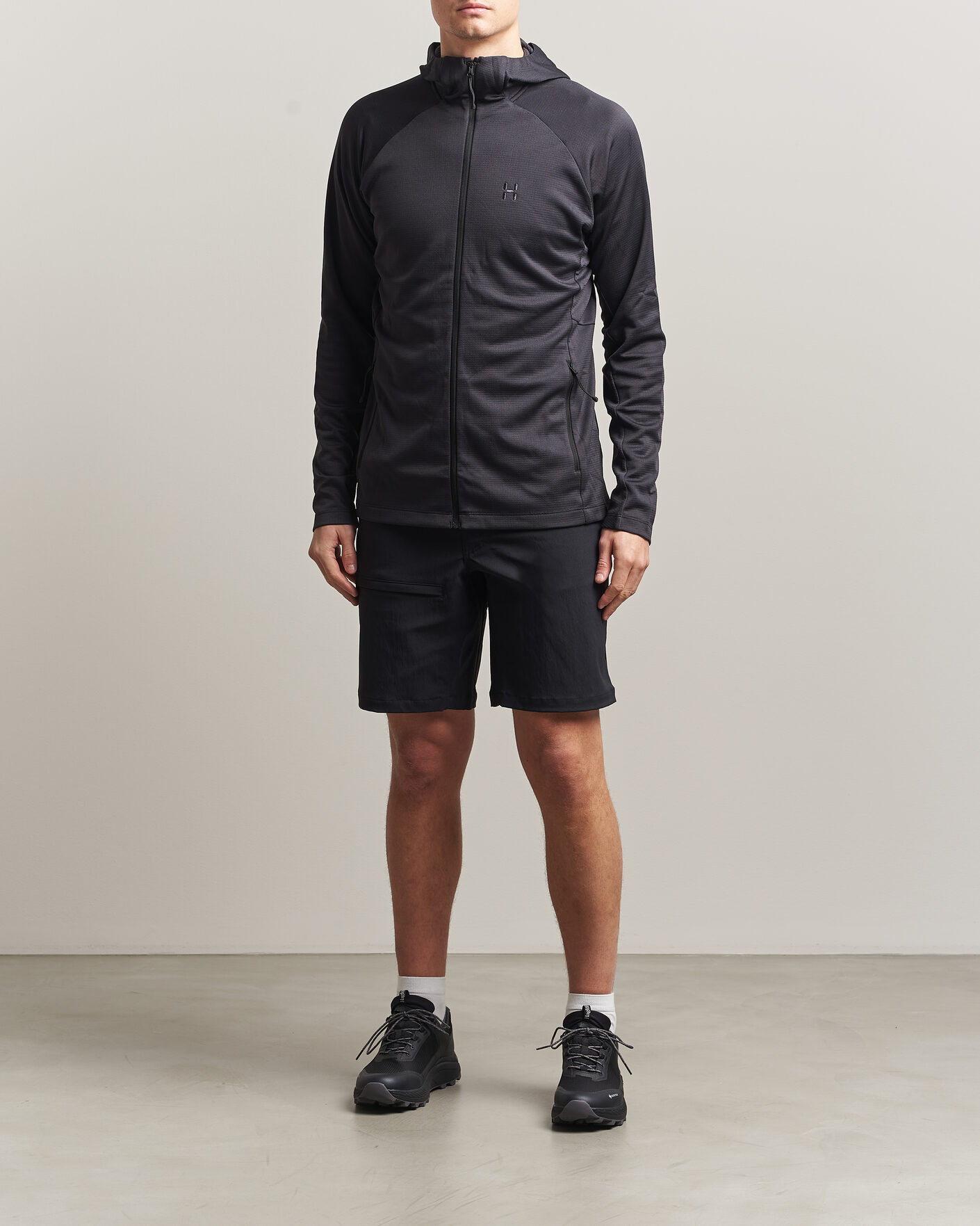 Herren | Pullover | Haglöfs | Korp Mid Fleece Hood True Black