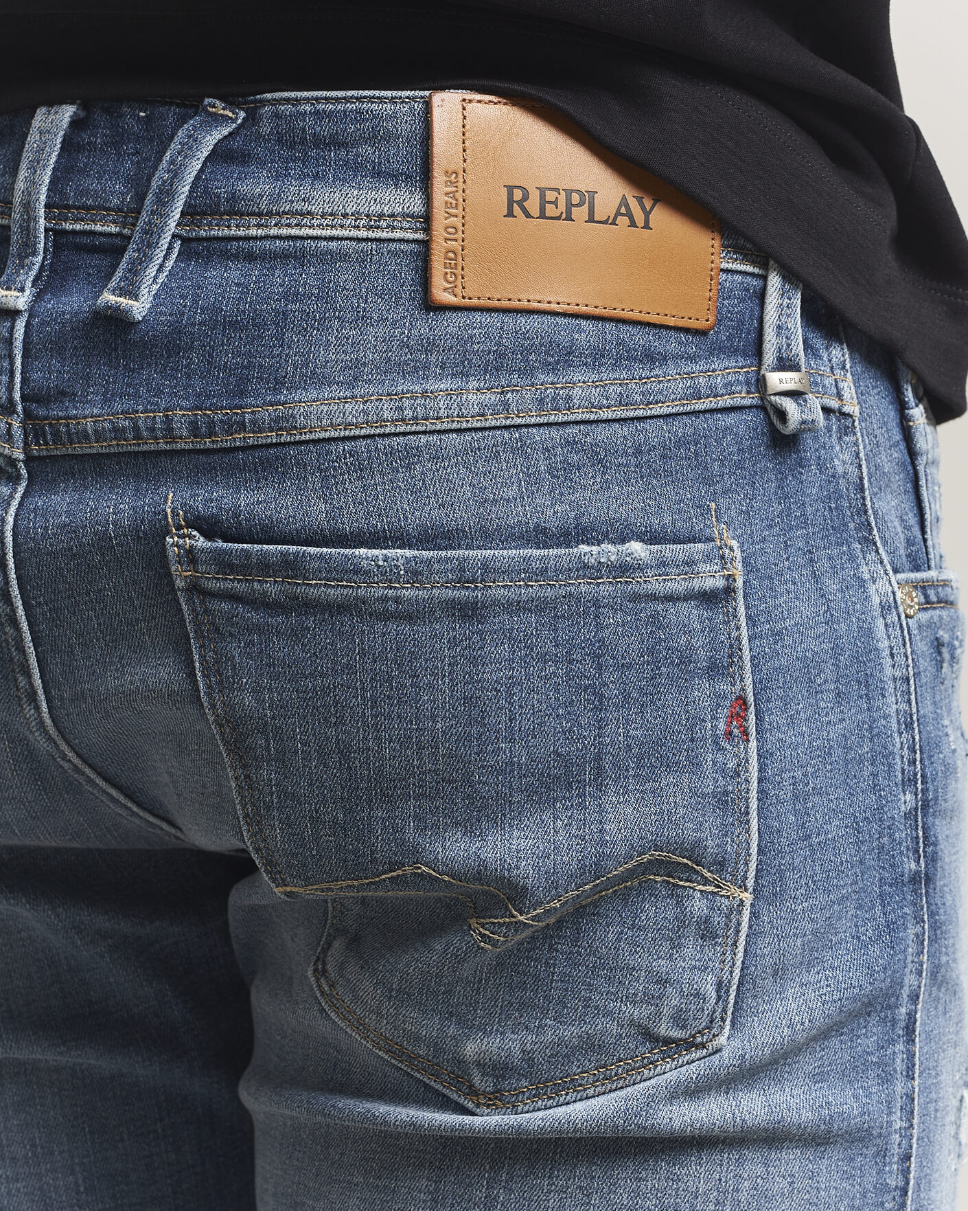 Herren | Jeans | Replay | Anbass 10 Year Wash Jeans Medium Blue