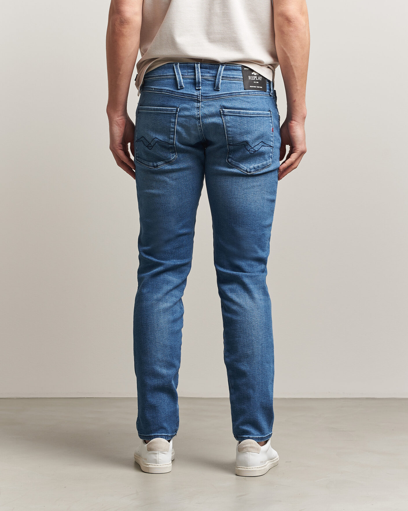 Herren | Jeans | Replay | Anbass Powerstretch Jeans Medium Blue