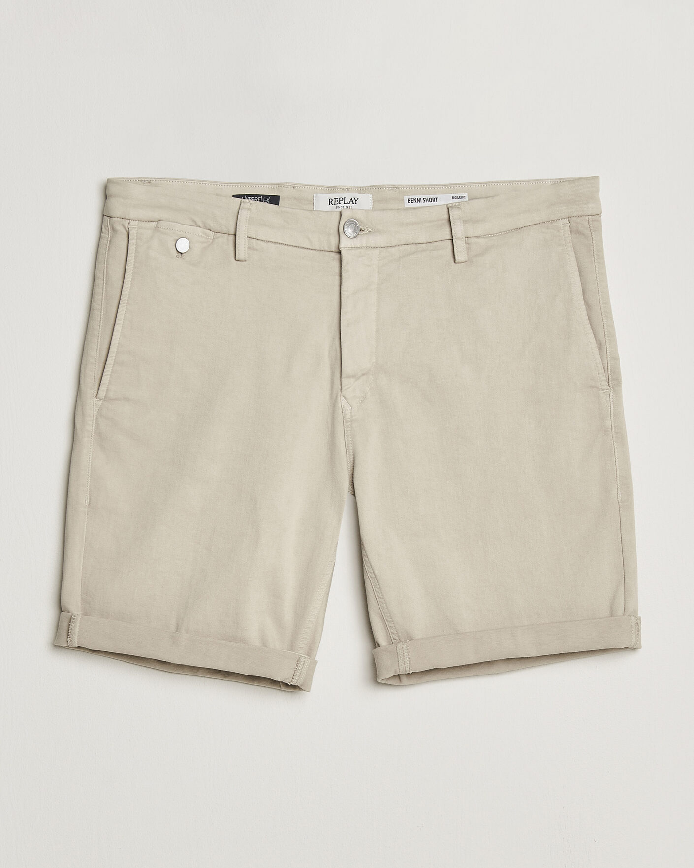 Herren | Shorts | Replay | Benni Hyperflex Shorts Ivory