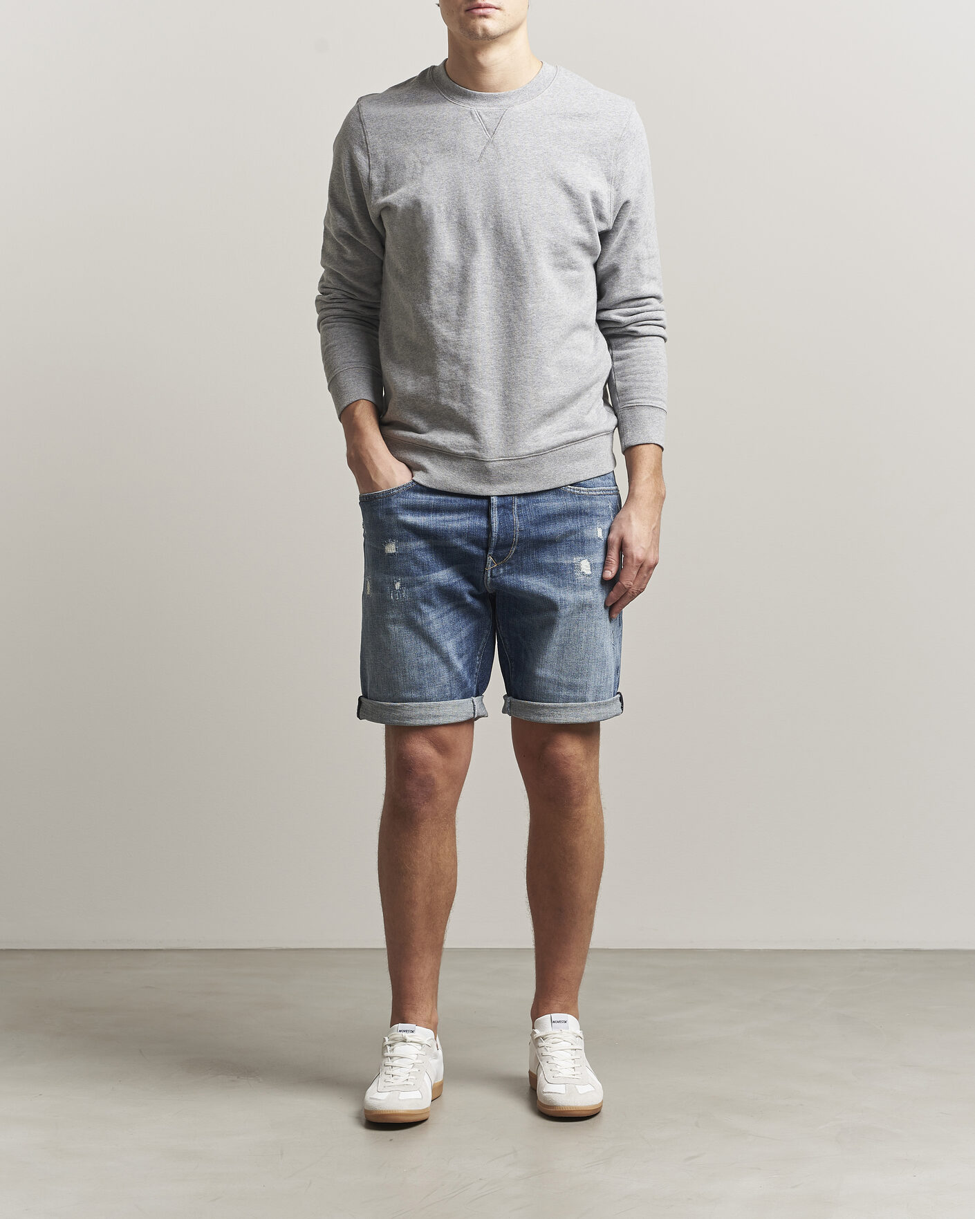 Herren | Shorts | Replay | RBJ981 Shredded Denim Shorts Medium Blue