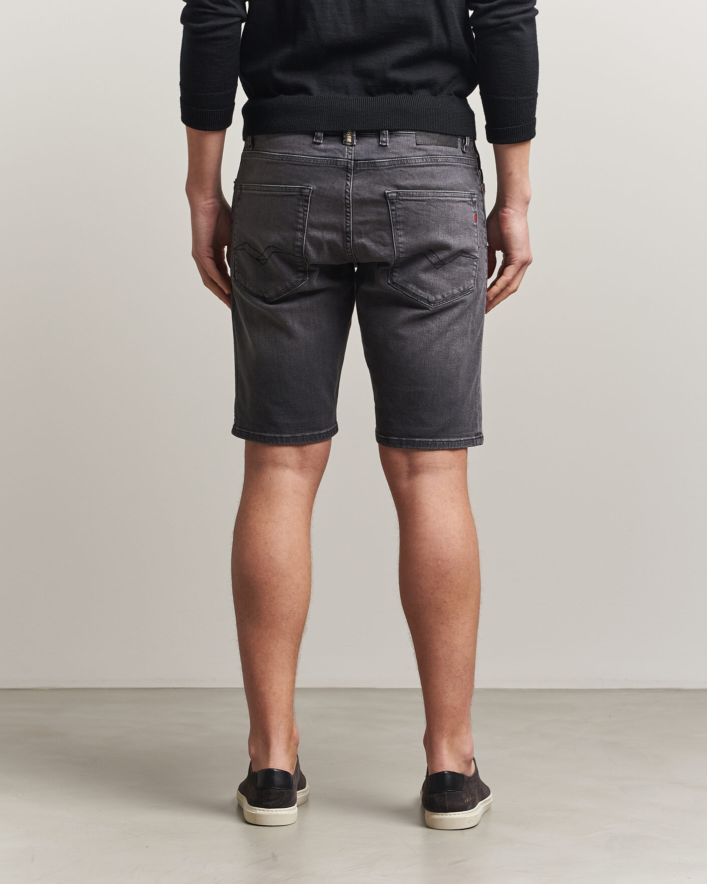 Herren | Shorts | Replay | RBJ981 Stretch Denim Shorts Washed Black
