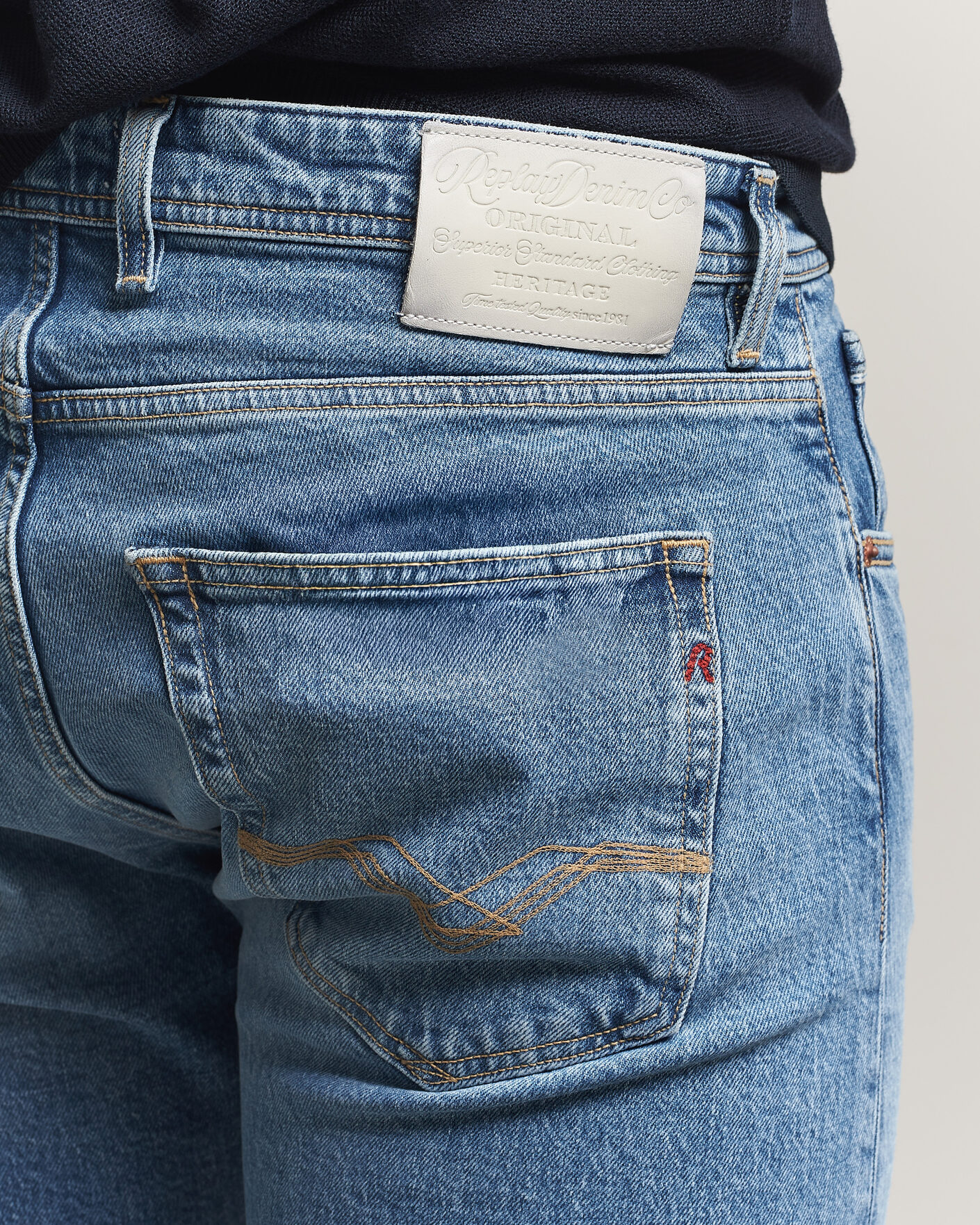 Herren | Jeans | Replay | Grover Heritage Original Stretch Jeans Light Blue