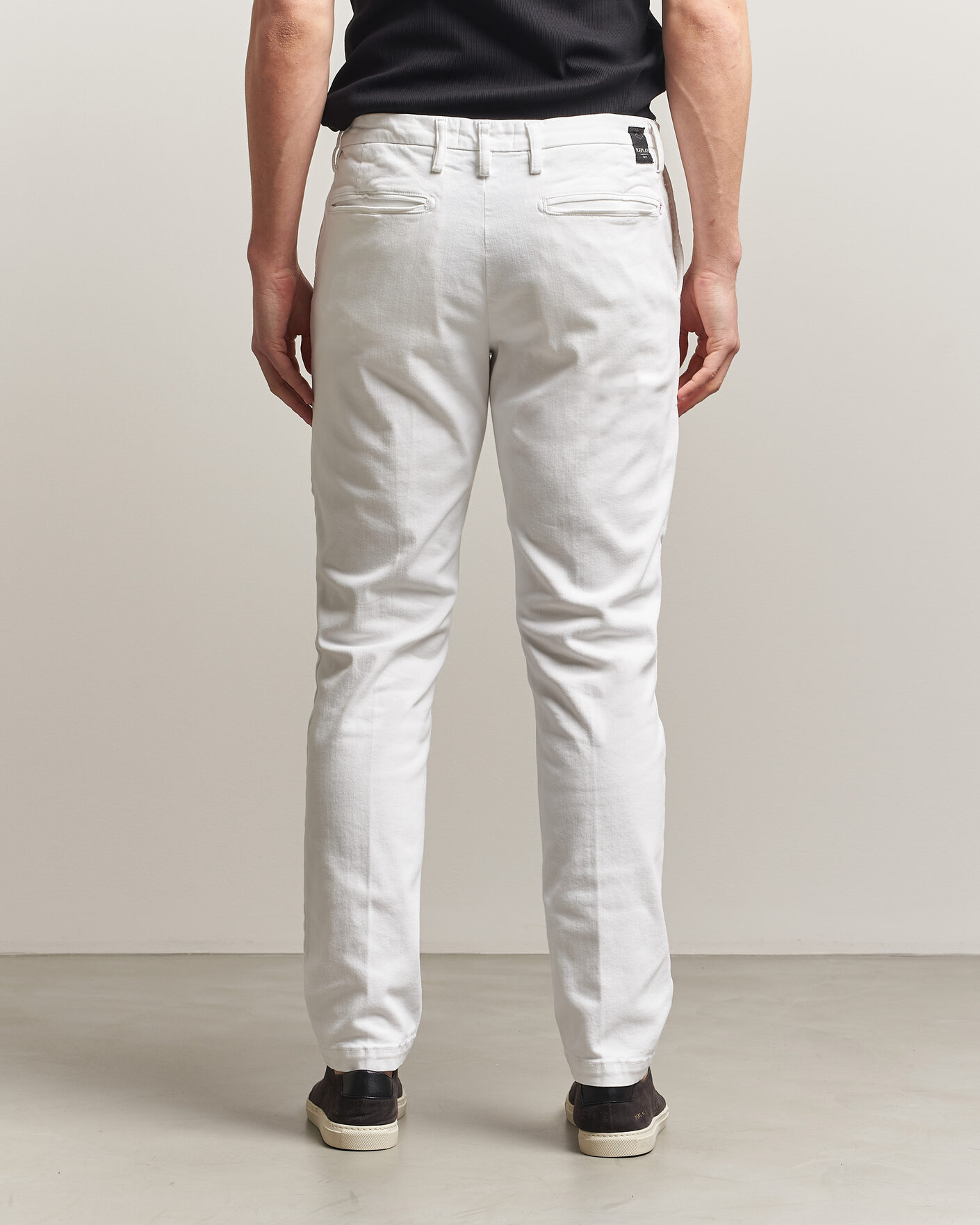 Herren | Hosen | Replay | Benni Hyperflex X-Lite Chinos Natural White