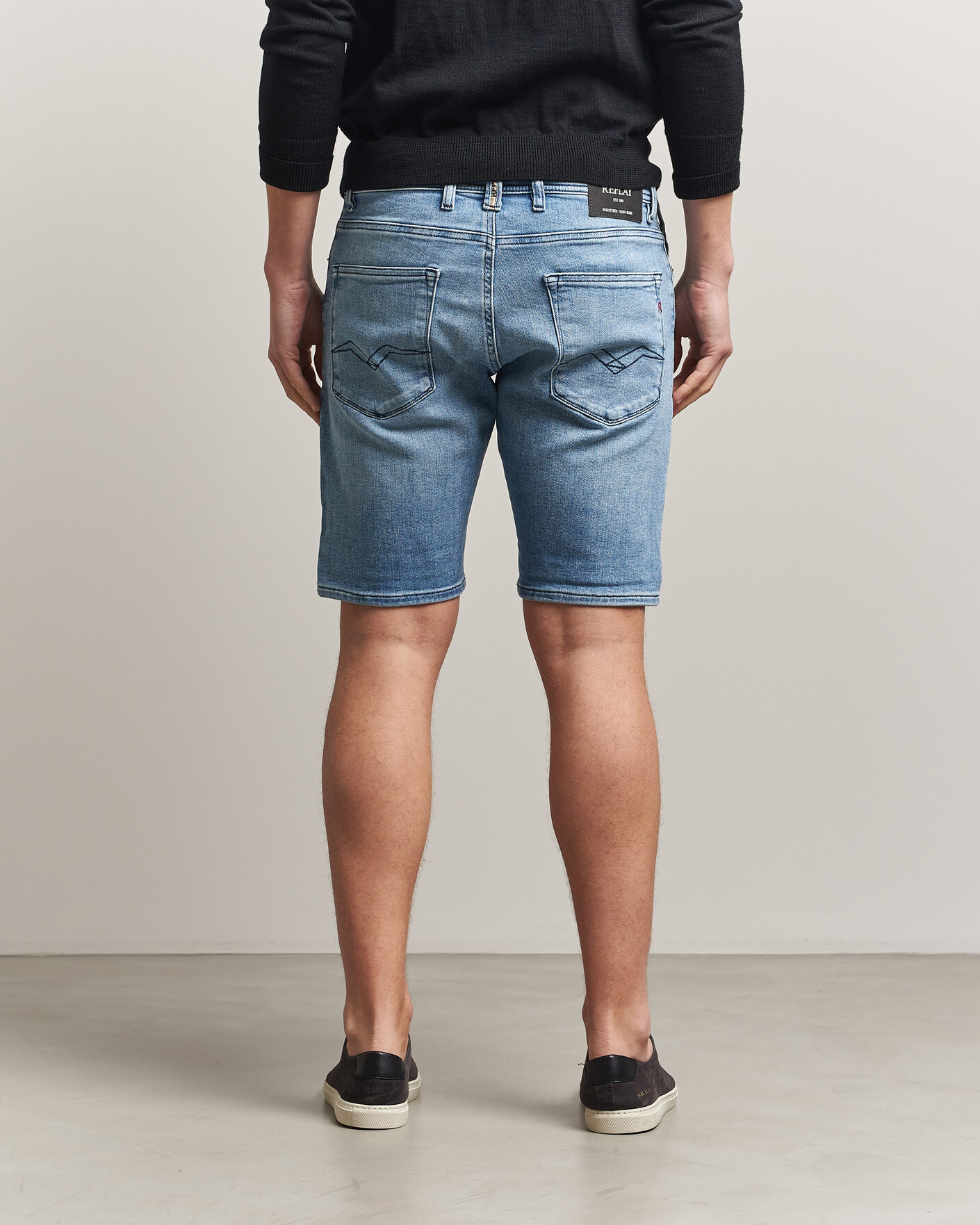 Herren | Shorts | Replay | RBJ981 Stretch Denim Shorts Light Blue