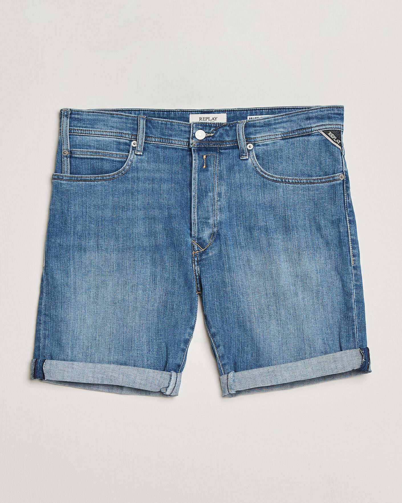 Herren | Shorts | Replay | RBJ981 Stretch Denim Shorts Light Blue