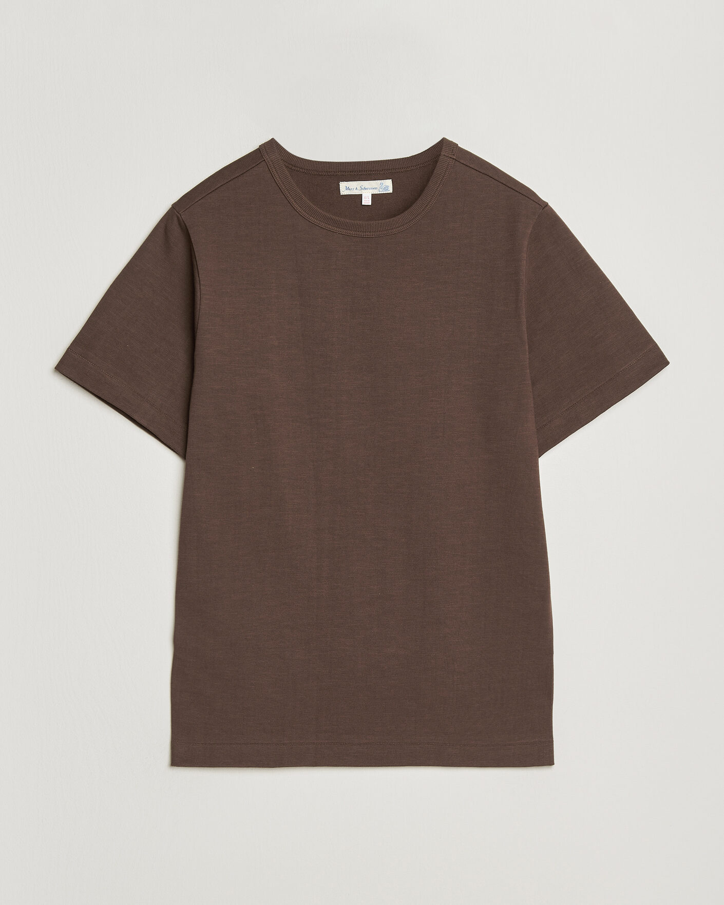 Herren |  | Merz b. Schwanen | Relaxed Fit Loopwheeled Heavy T-Shirt Chocolate