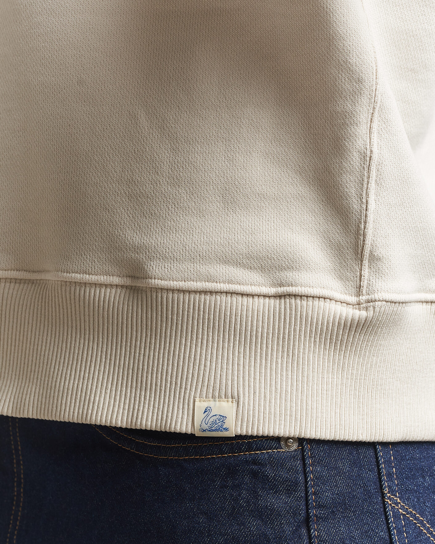 Herren | Pullover | Merz b. Schwanen | Classic Fit Authentic Fleece Sweatshirt Nature