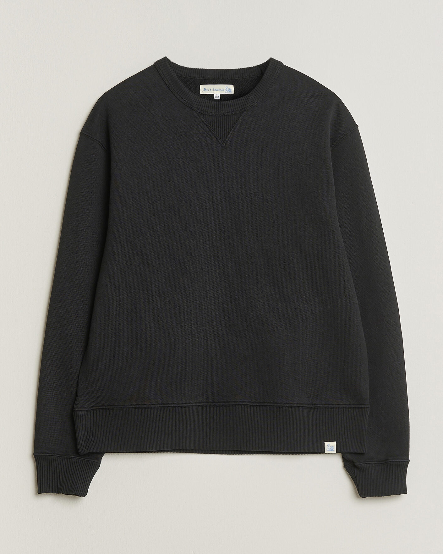 Herren | Pullover | Merz b. Schwanen | Classic Fit Authentic Fleece Sweatshirt Black