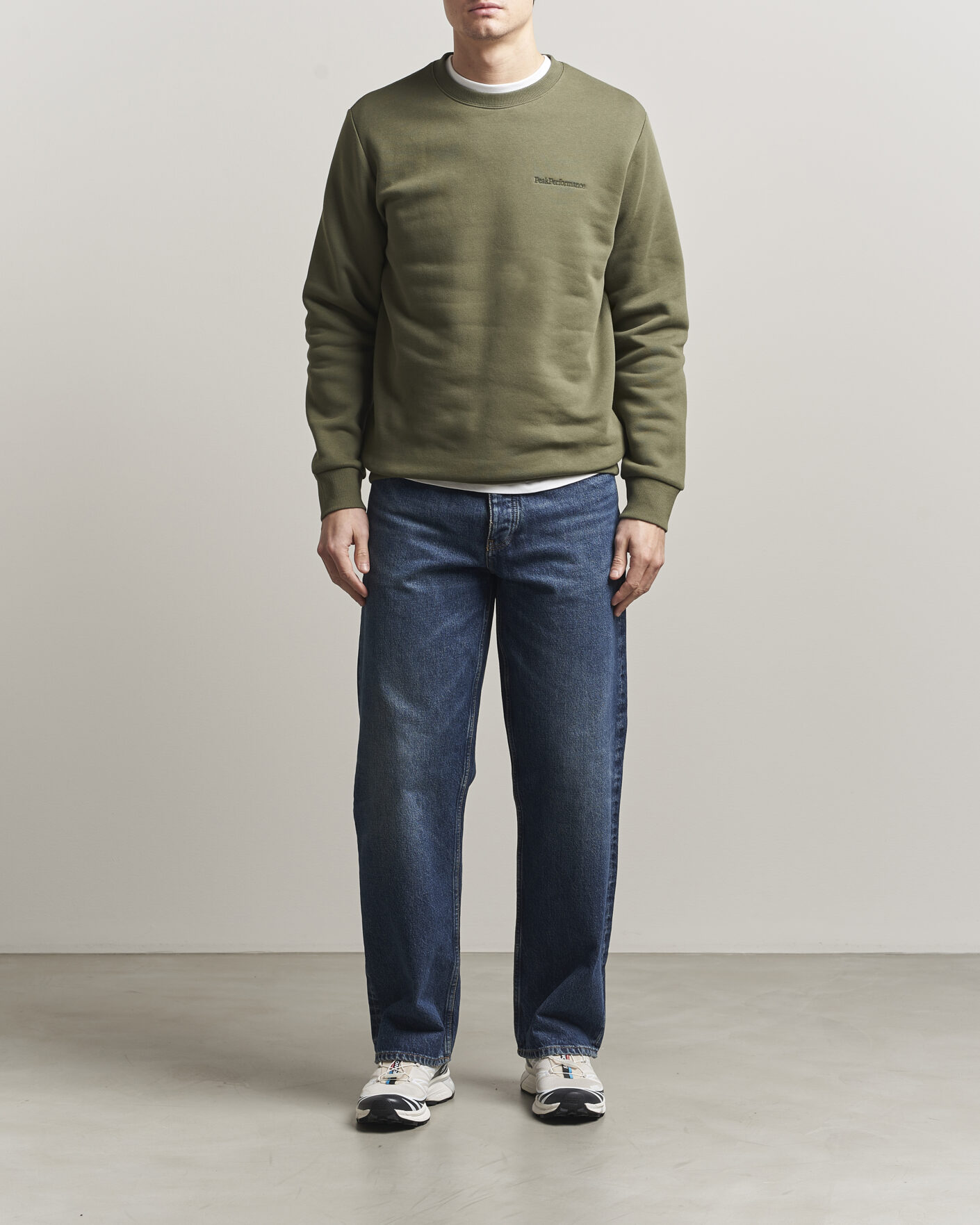 Herren | Pullover | Peak Performance | Original Crew Neck Sweatshirt Pine Needle