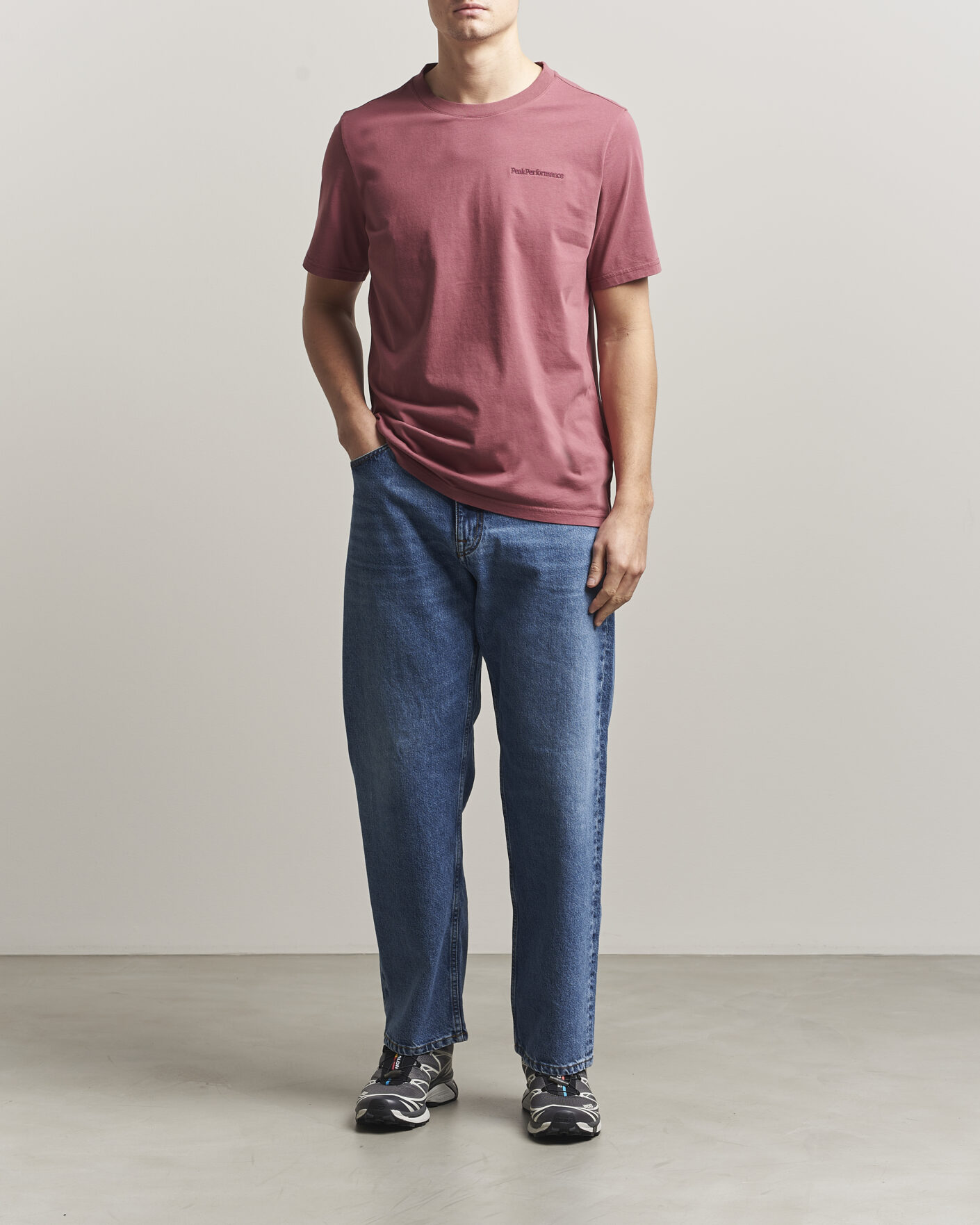 Herren | T-Shirts | Peak Performance | Original Crew Neck T-Shirt Wild Rouge