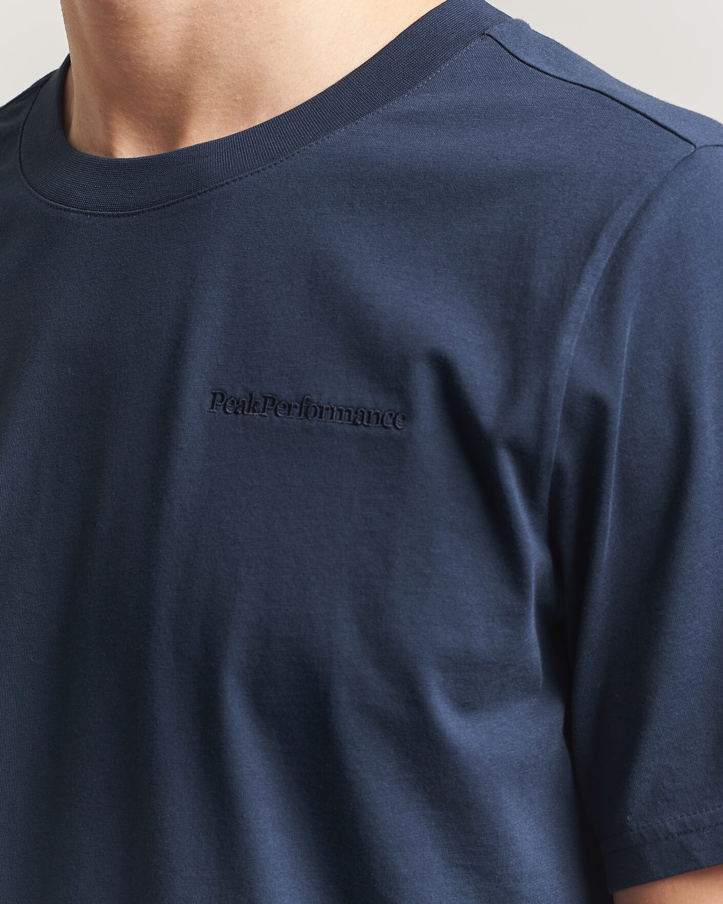 Herren | T-Shirts | Peak Performance | Original Crew Neck T-Shirt Blue Shadow