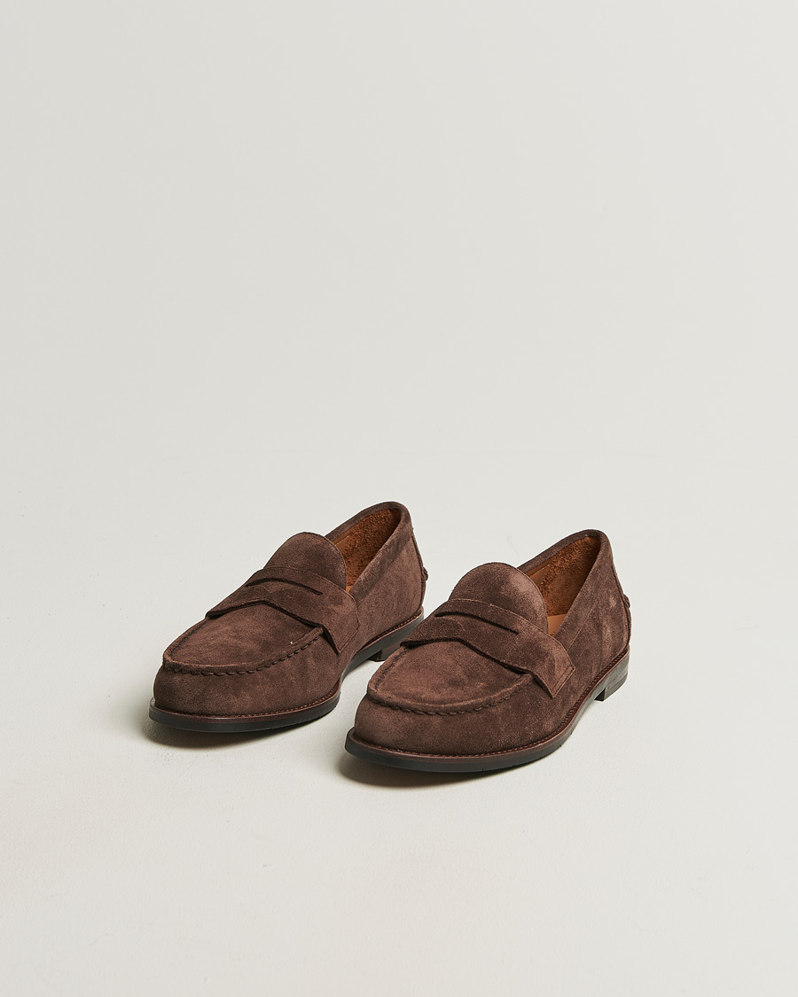 Herren | Loafer | Polo Ralph Lauren | Alston Suede Penny Loafers Dark Brown