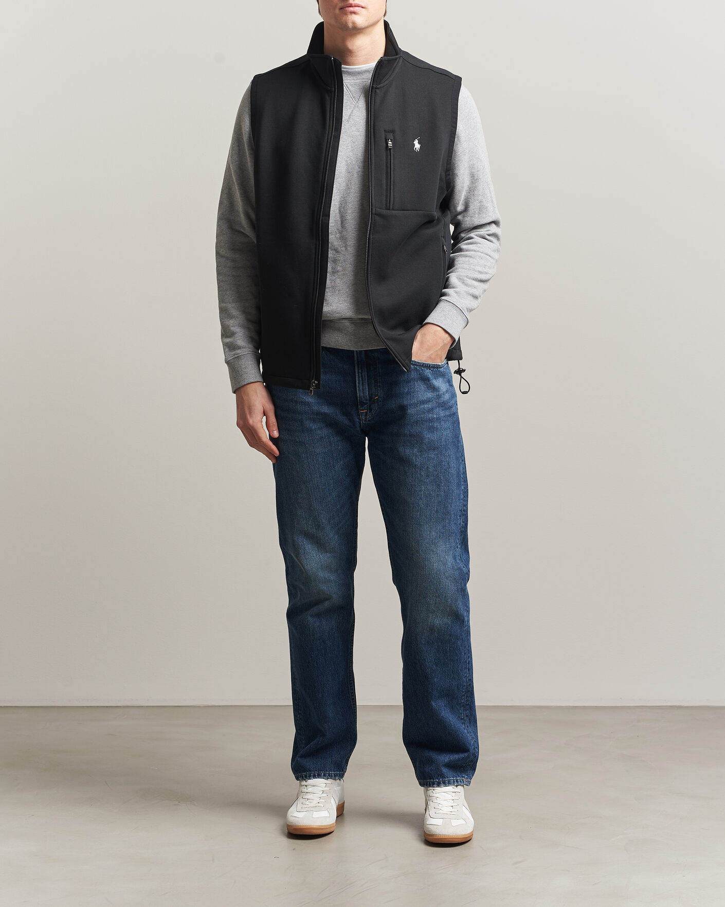 Herren | Pullover | Polo Ralph Lauren | Double Knitted Vest Polo Black